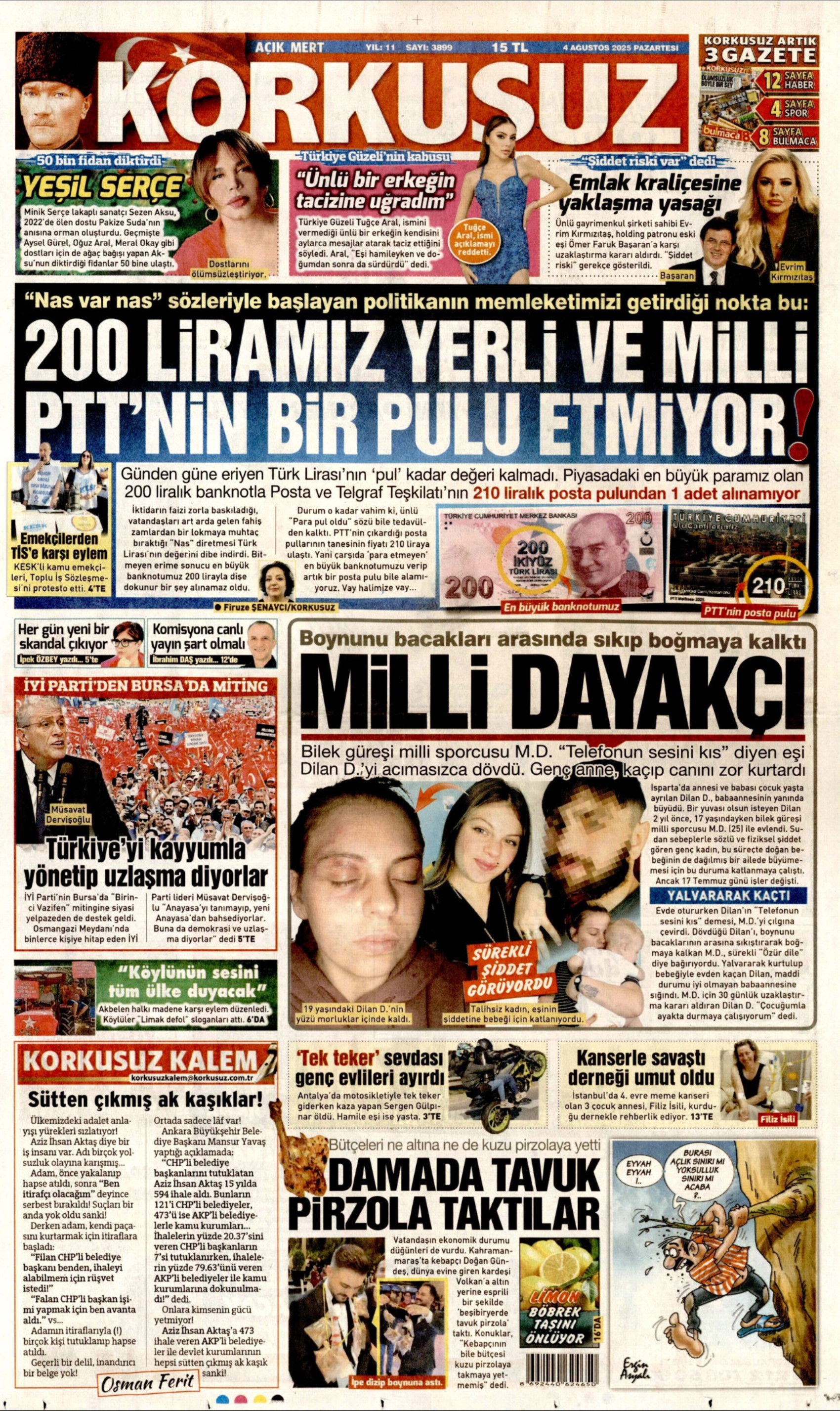 4 Ağustos 2025 gazete manşetleri: Gazeteler, İYİ Parti'nin Birinci Vazifen Mitingi'ni nasıl gördü?