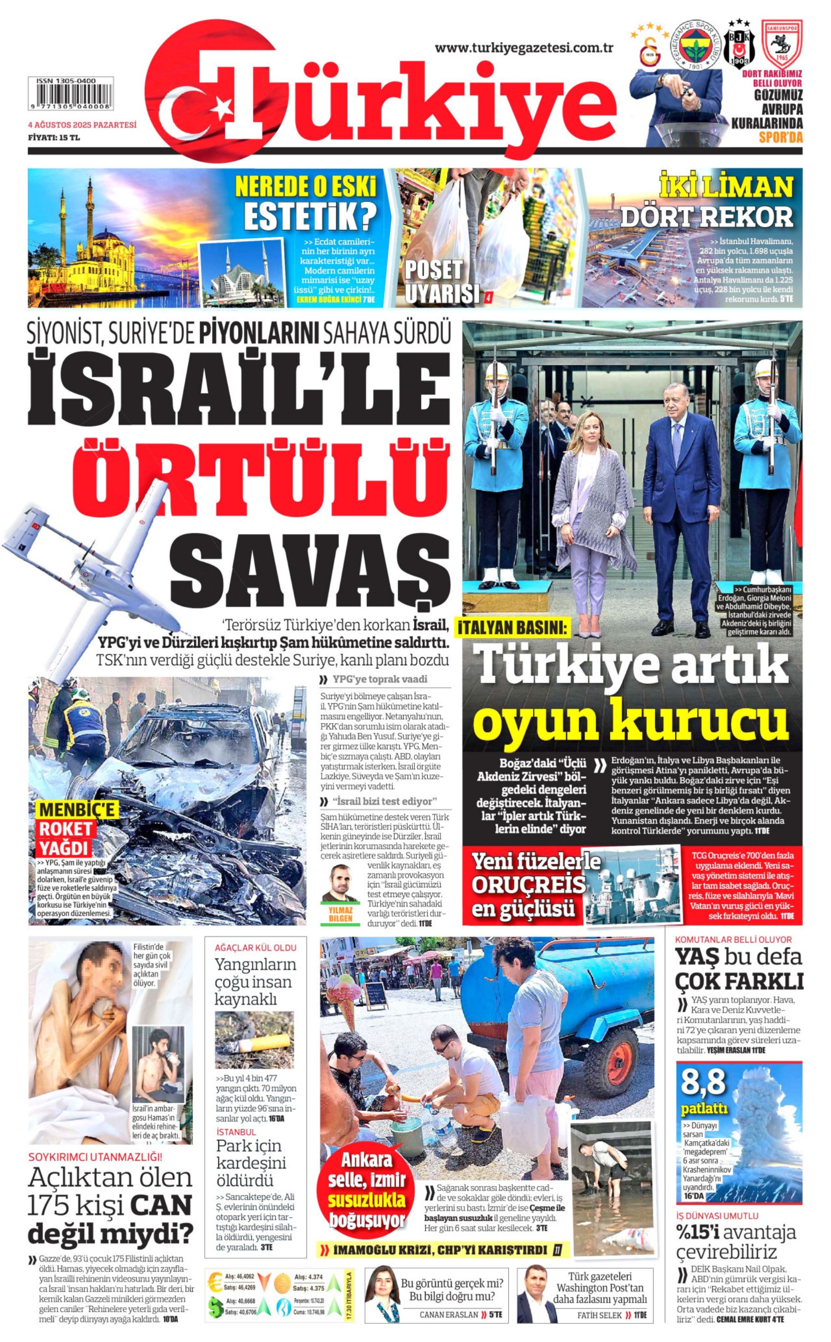 4 Ağustos 2025 gazete manşetleri: Gazeteler, İYİ Parti'nin Birinci Vazifen Mitingi'ni nasıl gördü?