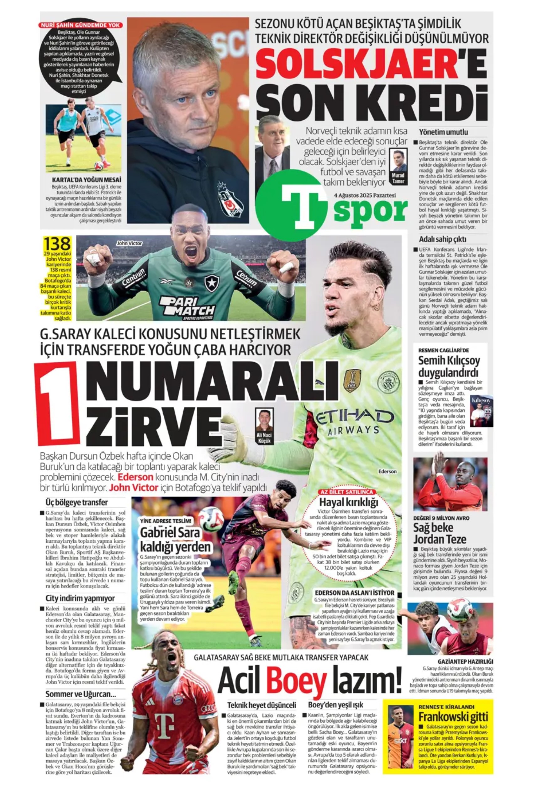Sporda günün manşetleri... Fenerbahçe transferde durmuyor: Kerem'den sonra imzalar devam edecek! İşte listedeki o isimler