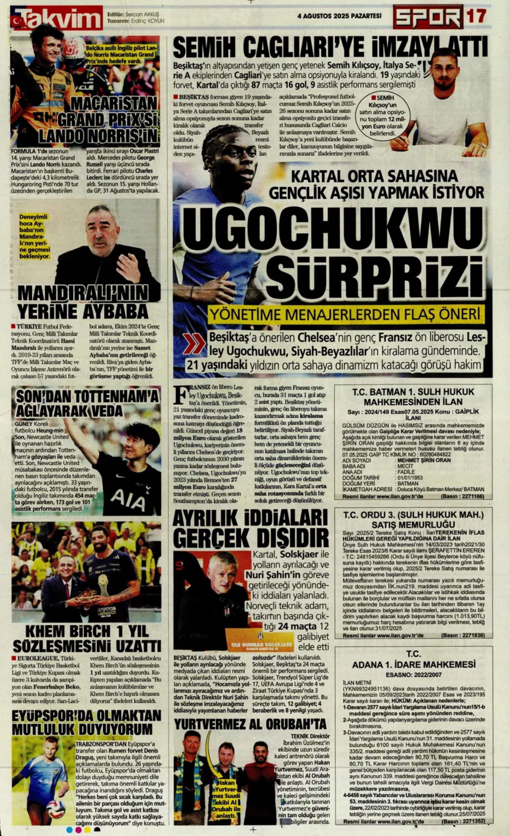 Sporda günün manşetleri... Fenerbahçe transferde durmuyor: Kerem'den sonra imzalar devam edecek! İşte listedeki o isimler