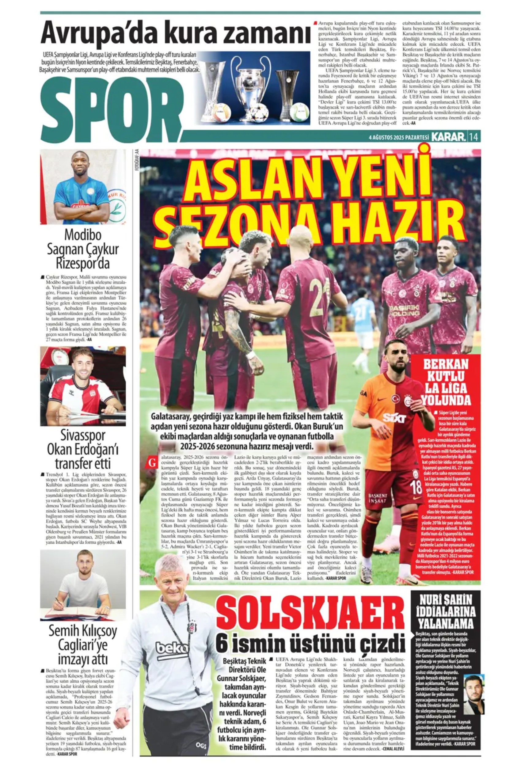 Sporda günün manşetleri... Fenerbahçe transferde durmuyor: Kerem'den sonra imzalar devam edecek! İşte listedeki o isimler