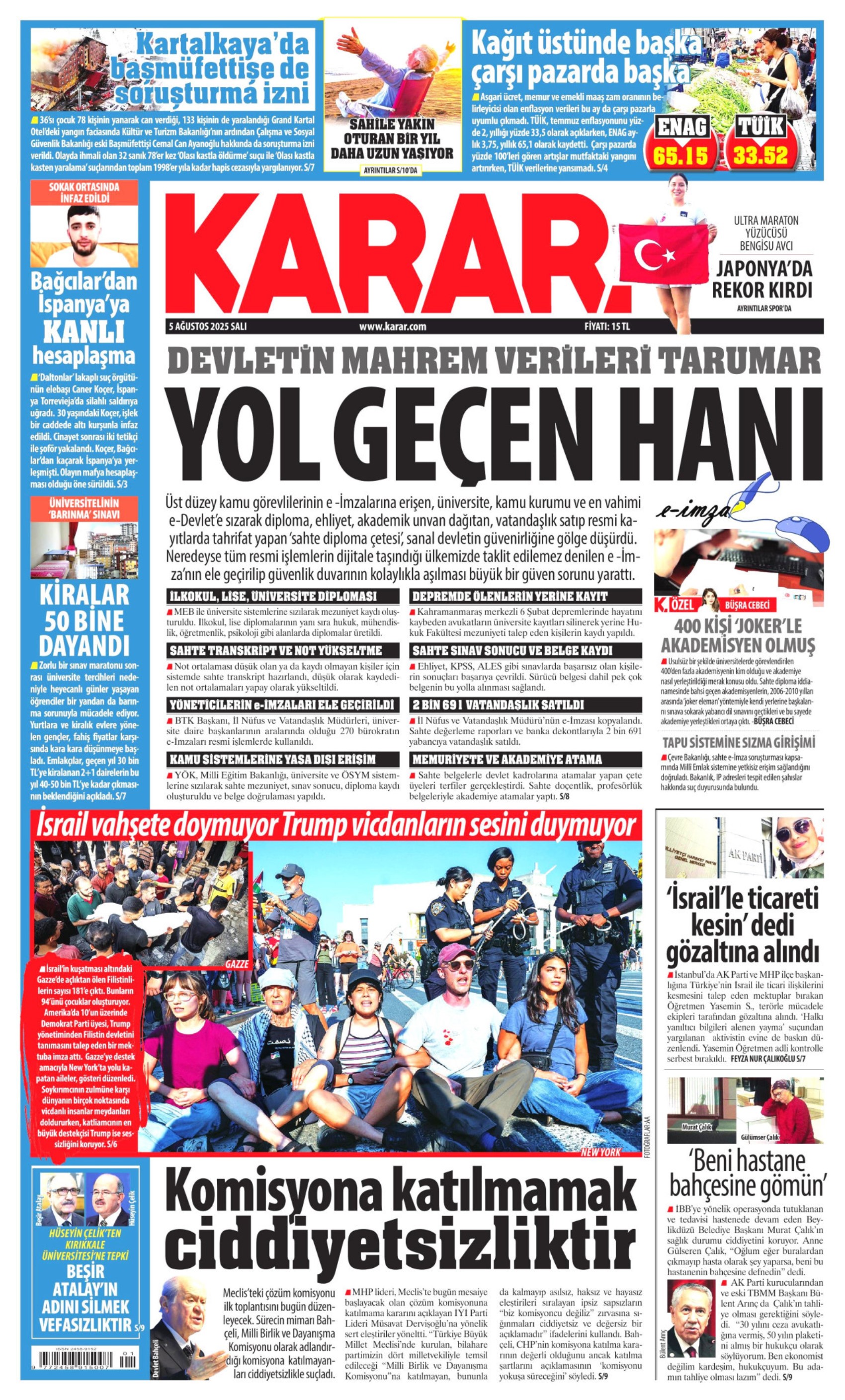 Soruşturma derinleşiyor: Gazeteler, sahte diploma skandalını nasıl gördü? (5 Ağustos 2025 gazete manşetleri)