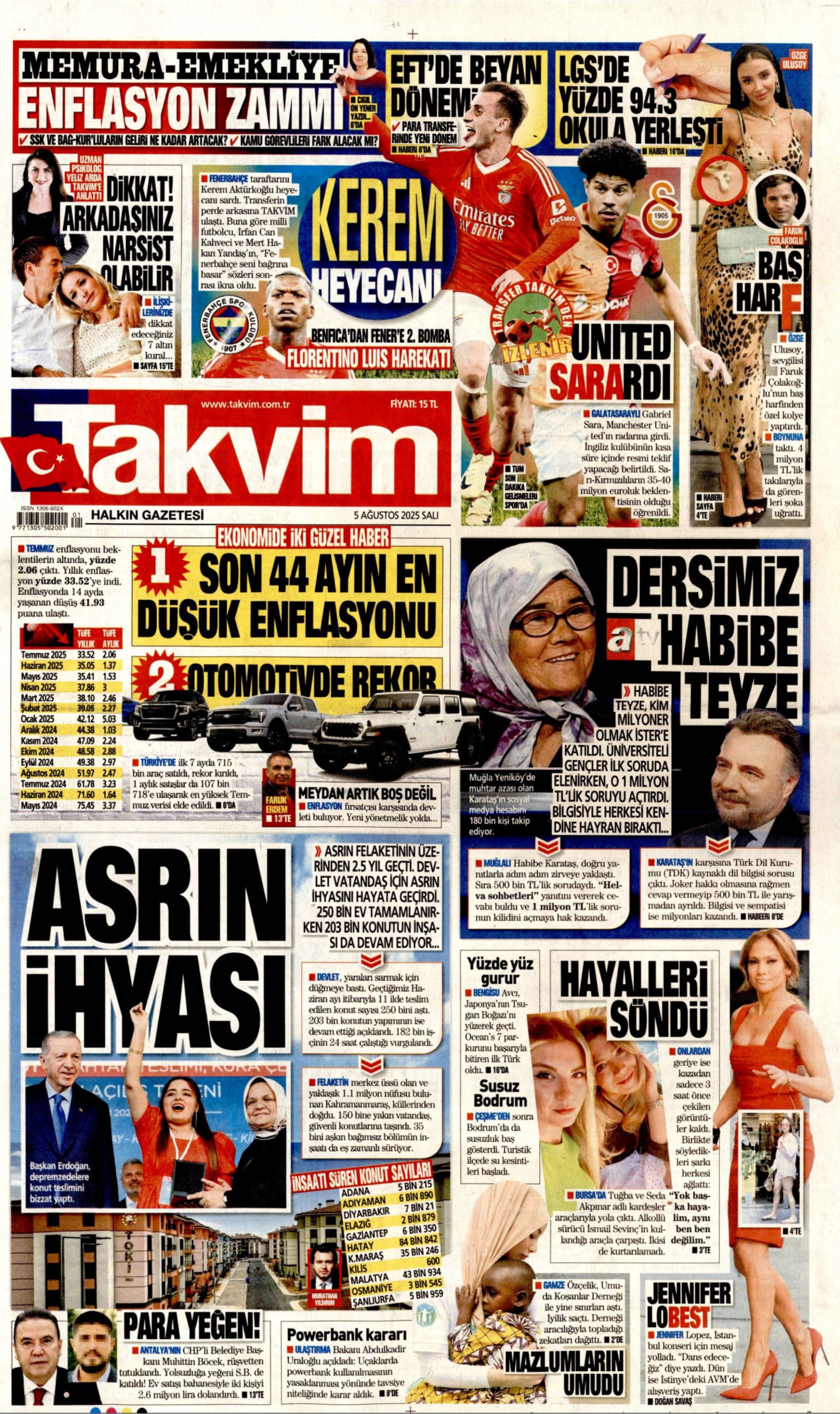Soruşturma derinleşiyor: Gazeteler, sahte diploma skandalını nasıl gördü? (5 Ağustos 2025 gazete manşetleri)