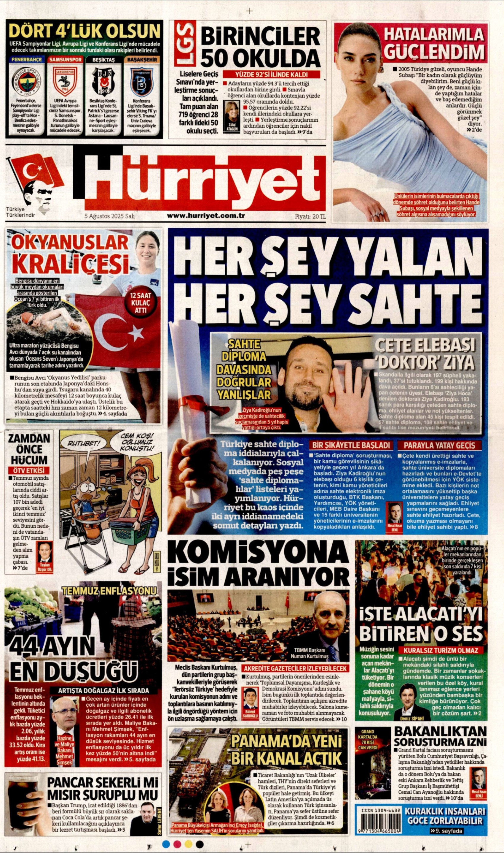 Soruşturma derinleşiyor: Gazeteler, sahte diploma skandalını nasıl gördü? (5 Ağustos 2025 gazete manşetleri)