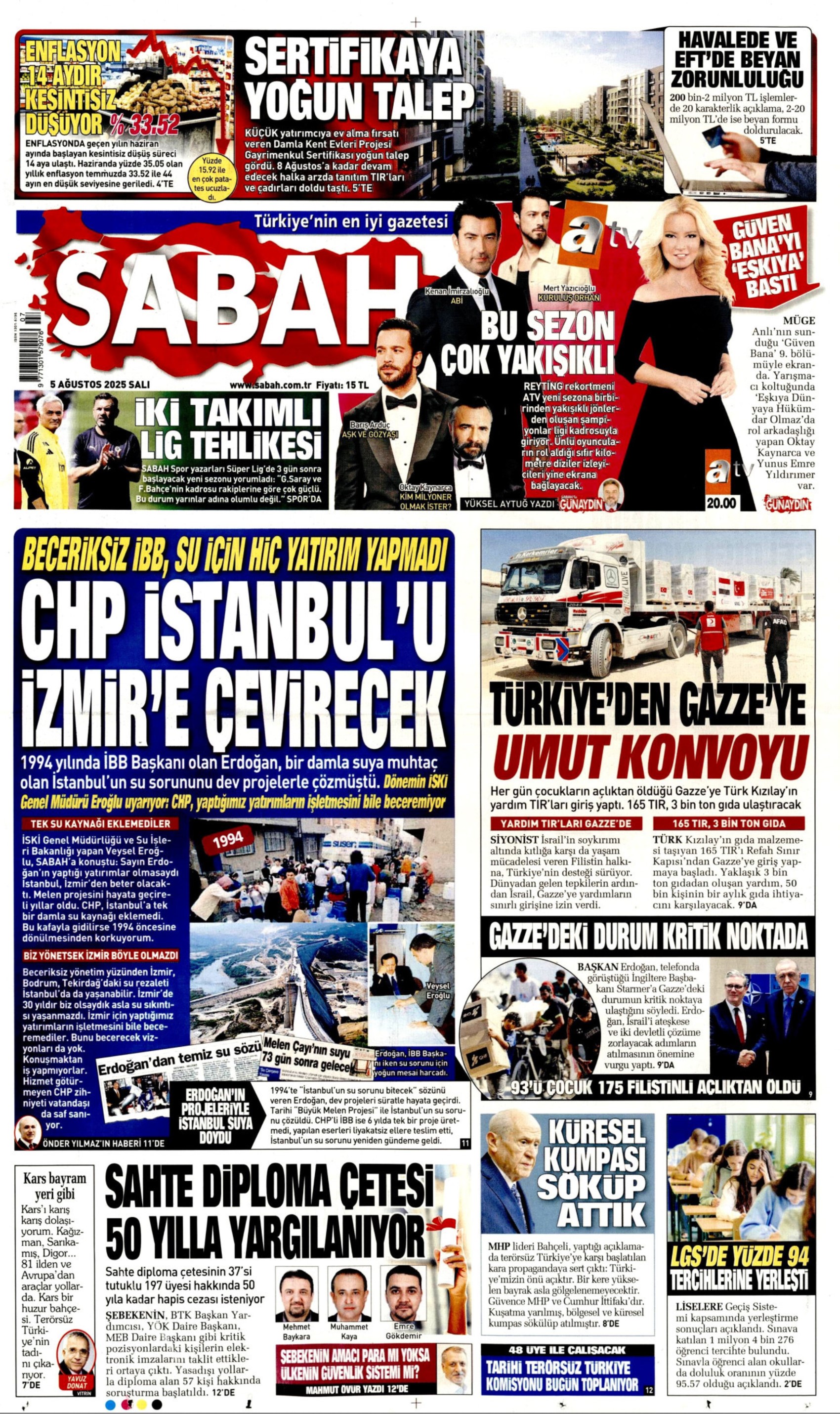 Soruşturma derinleşiyor: Gazeteler, sahte diploma skandalını nasıl gördü? (5 Ağustos 2025 gazete manşetleri)