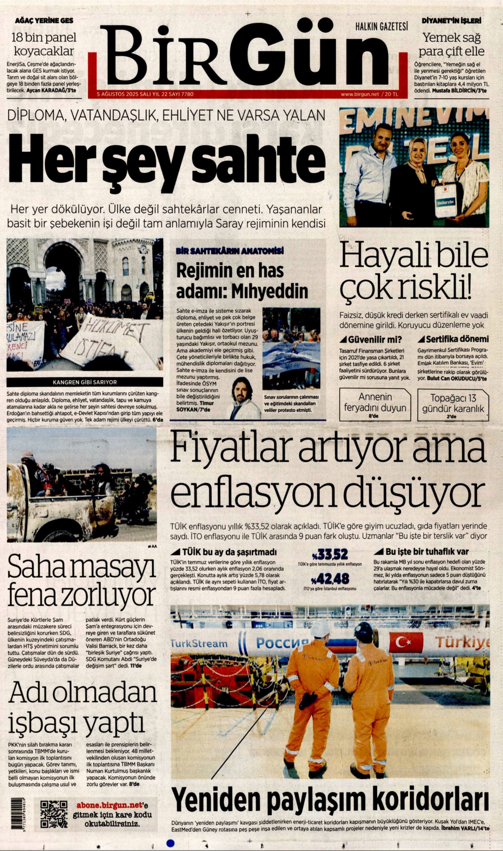 Soruşturma derinleşiyor: Gazeteler, sahte diploma skandalını nasıl gördü? (5 Ağustos 2025 gazete manşetleri)