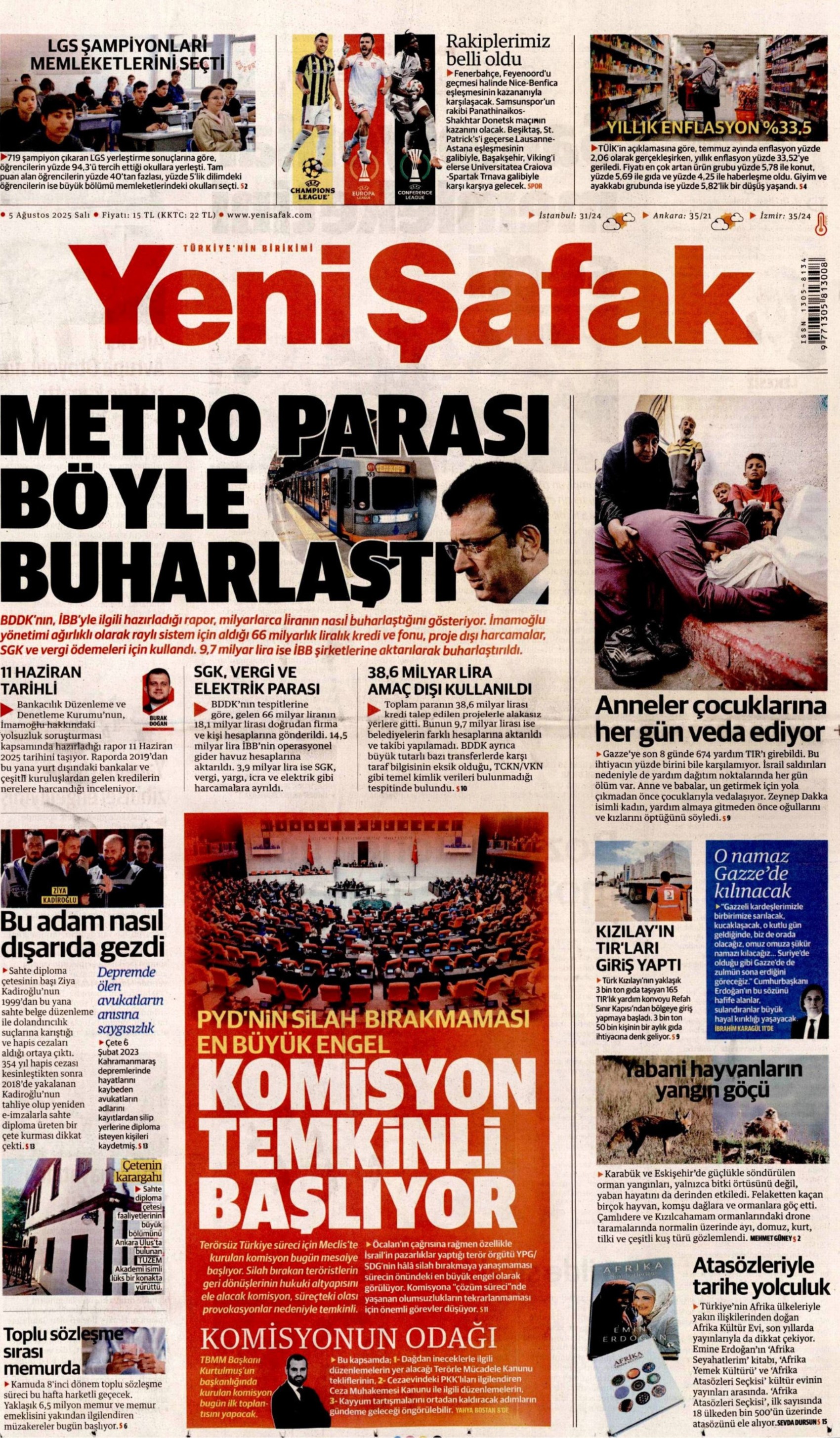 Soruşturma derinleşiyor: Gazeteler, sahte diploma skandalını nasıl gördü? (5 Ağustos 2025 gazete manşetleri)