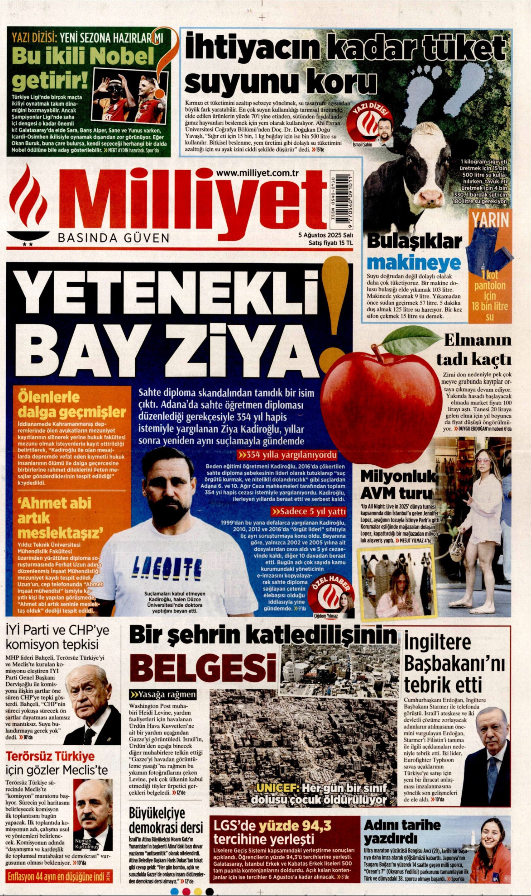 Soruşturma derinleşiyor: Gazeteler, sahte diploma skandalını nasıl gördü? (5 Ağustos 2025 gazete manşetleri)