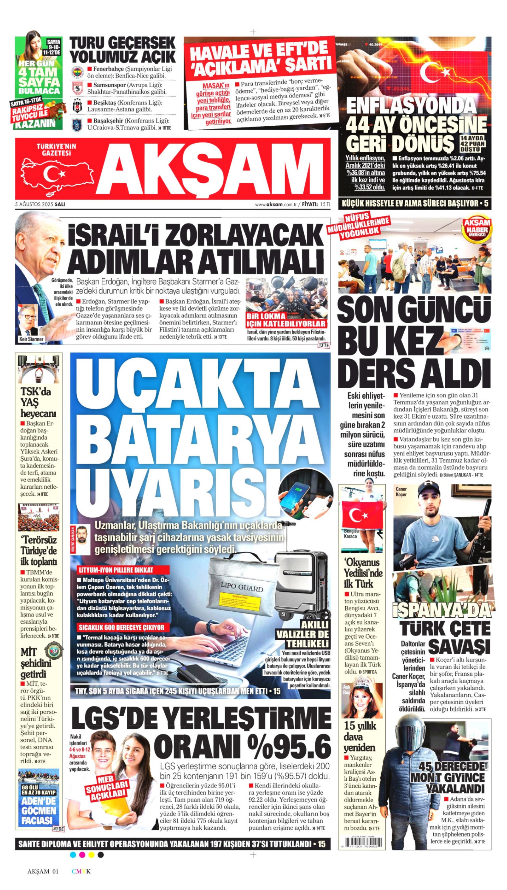 Soruşturma derinleşiyor: Gazeteler, sahte diploma skandalını nasıl gördü? (5 Ağustos 2025 gazete manşetleri)