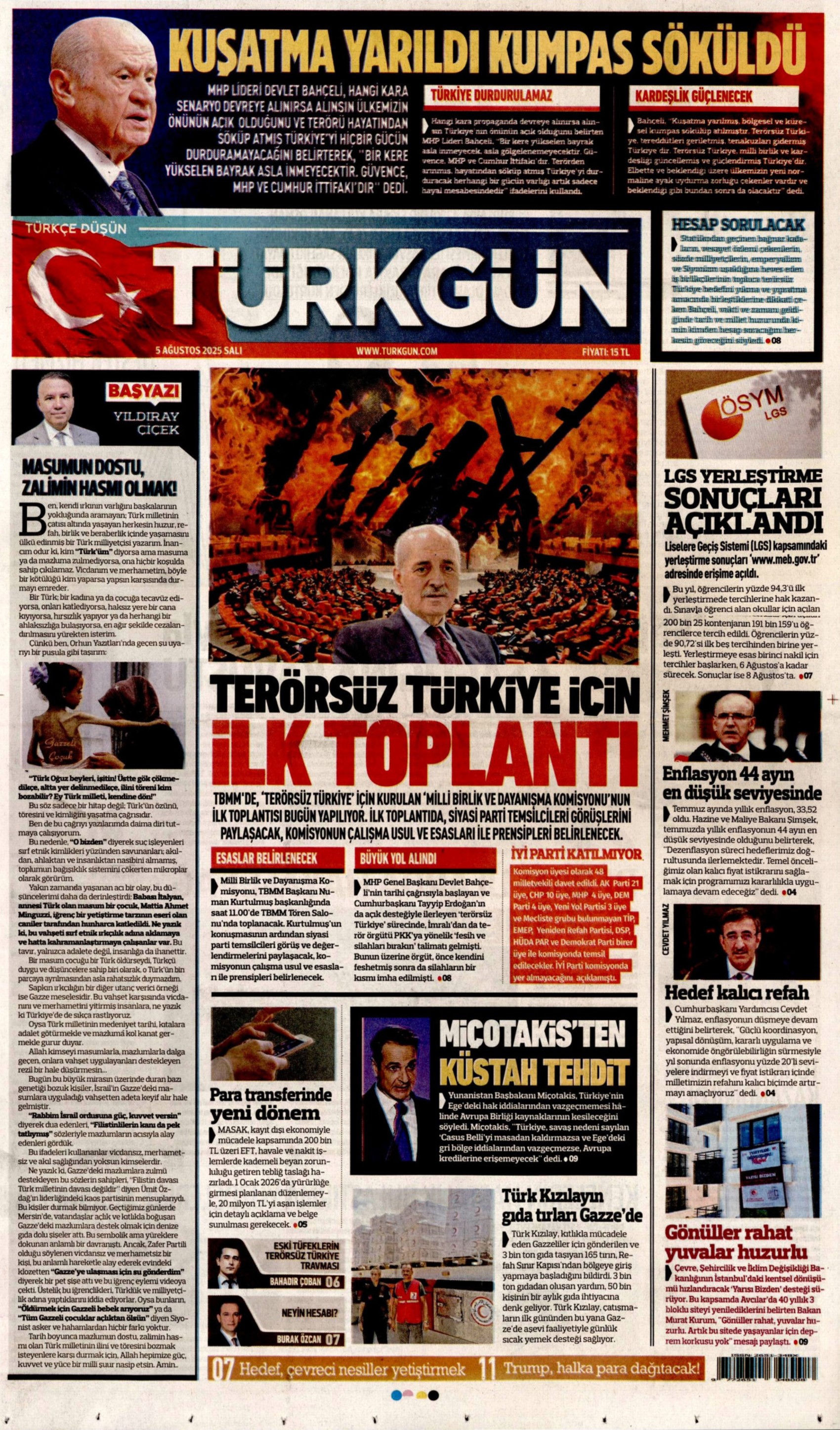 Soruşturma derinleşiyor: Gazeteler, sahte diploma skandalını nasıl gördü? (5 Ağustos 2025 gazete manşetleri)