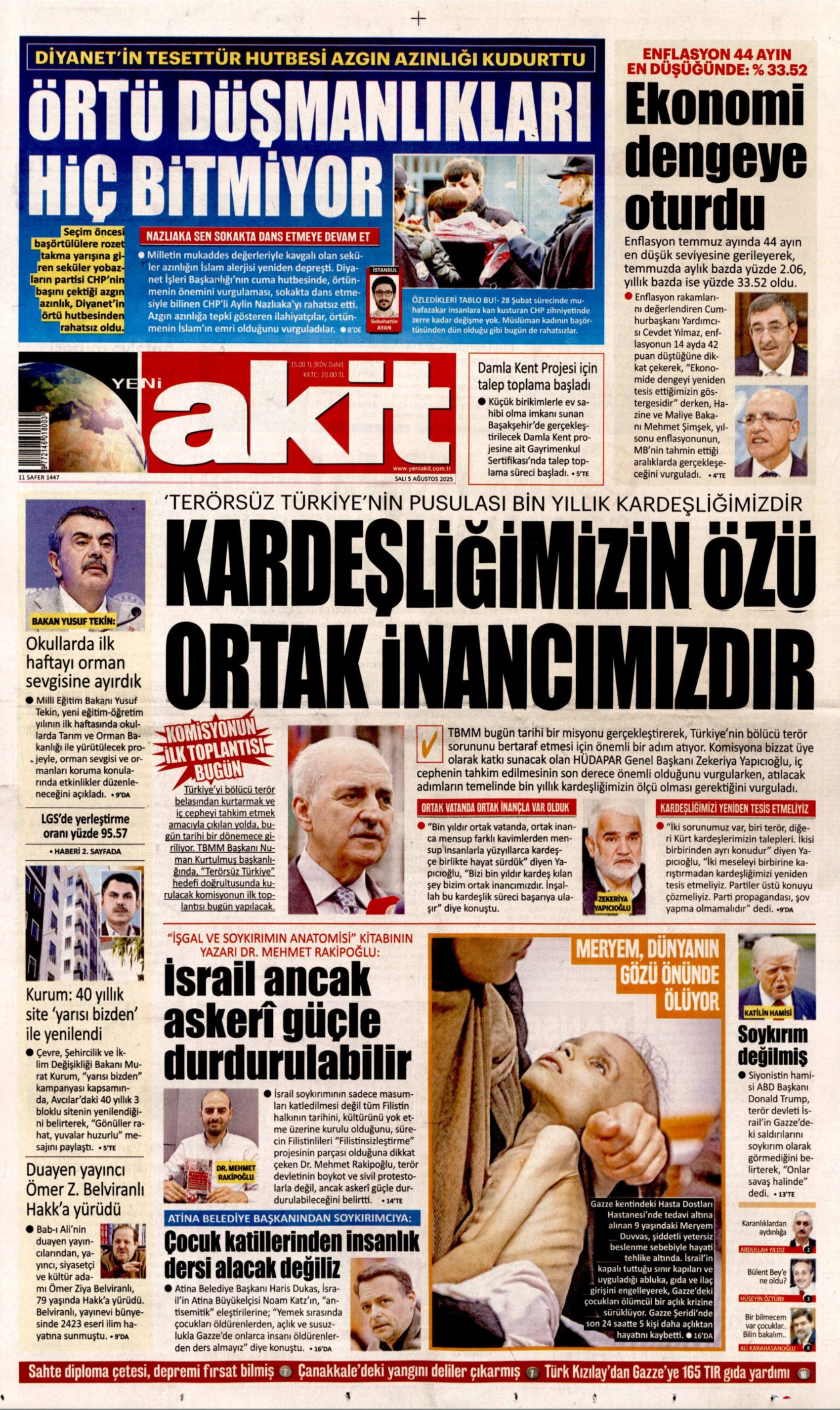 Soruşturma derinleşiyor: Gazeteler, sahte diploma skandalını nasıl gördü? (5 Ağustos 2025 gazete manşetleri)