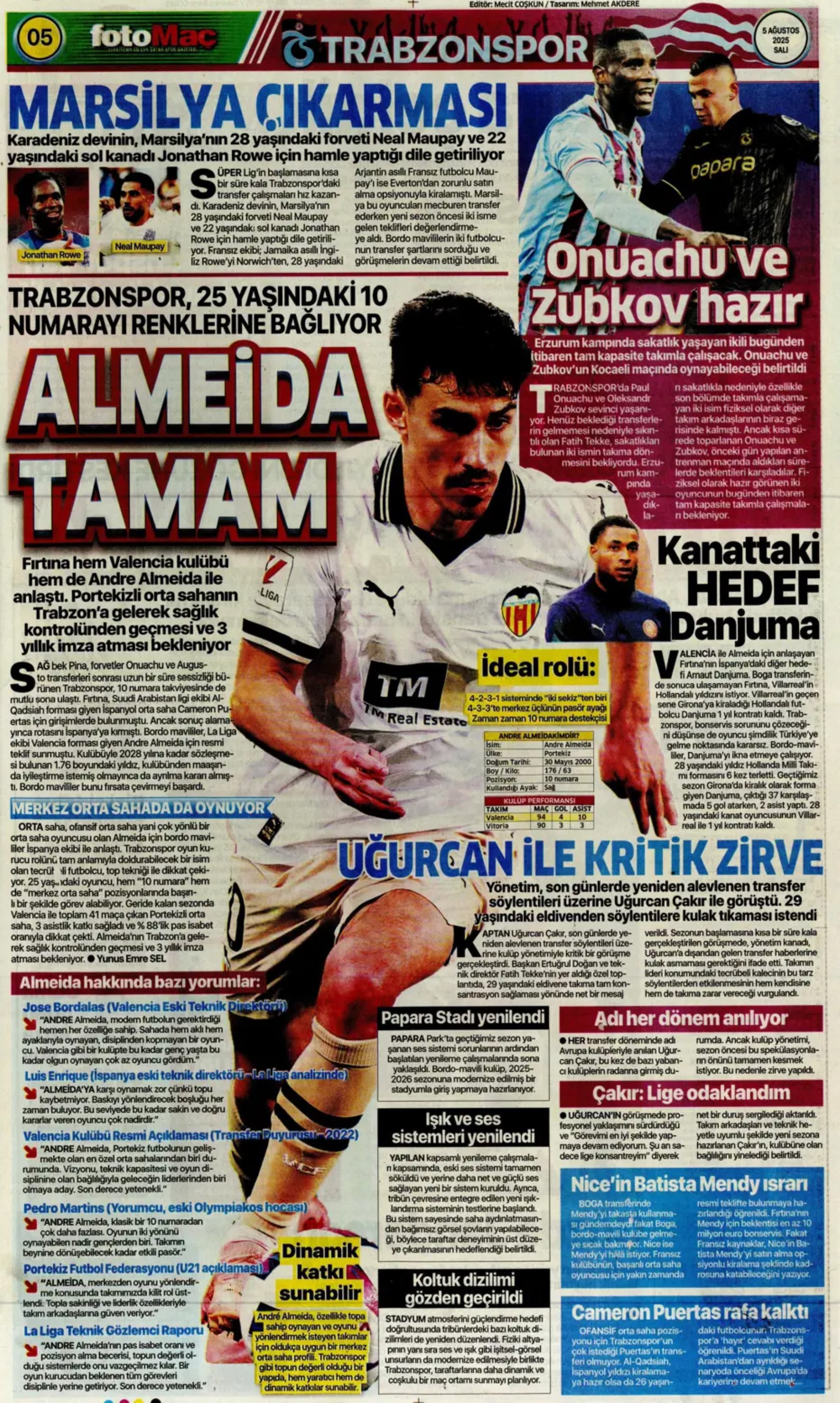 Sporda günün manşetleri: Kerem transferinde kıran kırana pazarlık sürüyor