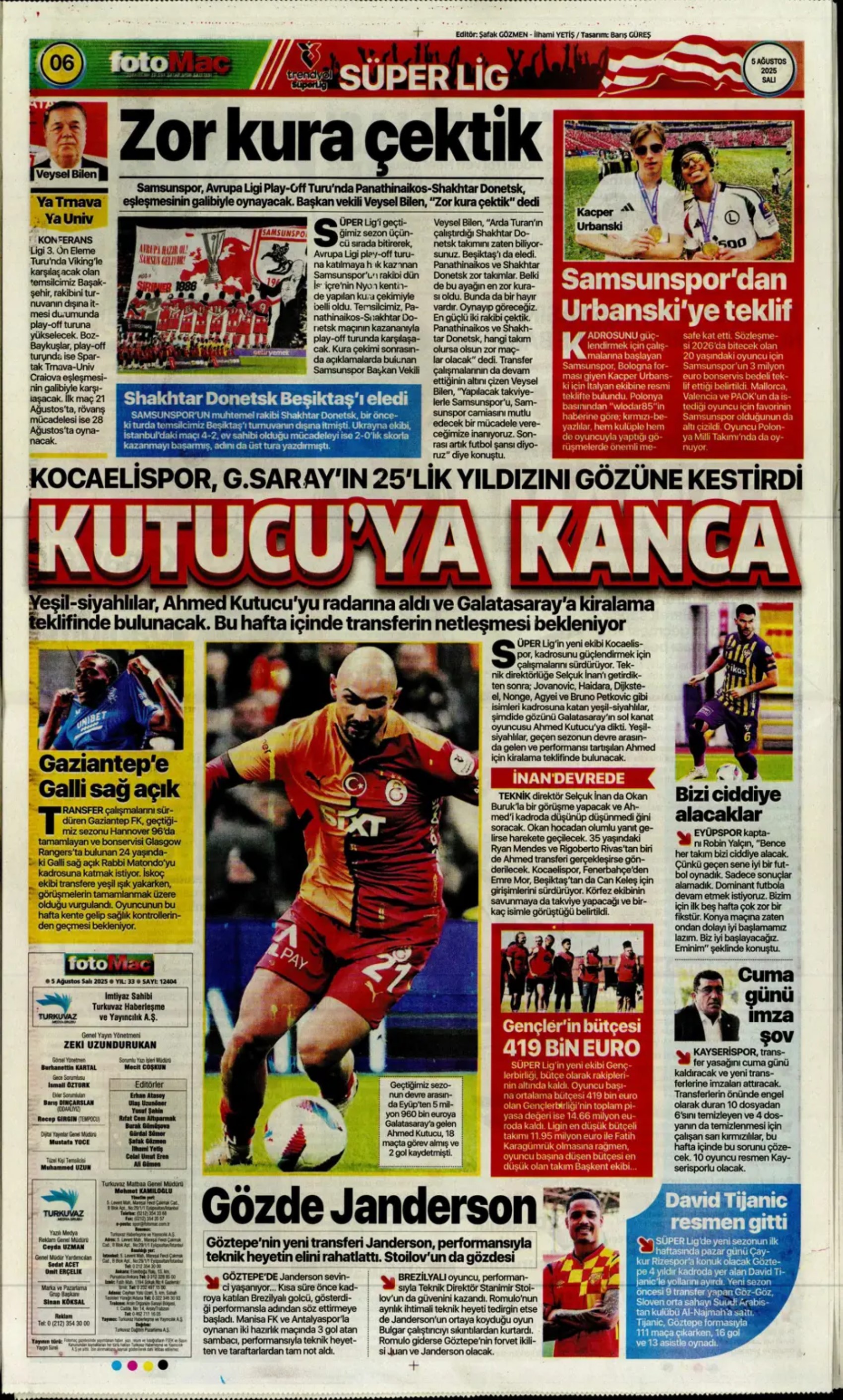 Sporda günün manşetleri: Kerem transferinde kıran kırana pazarlık sürüyor