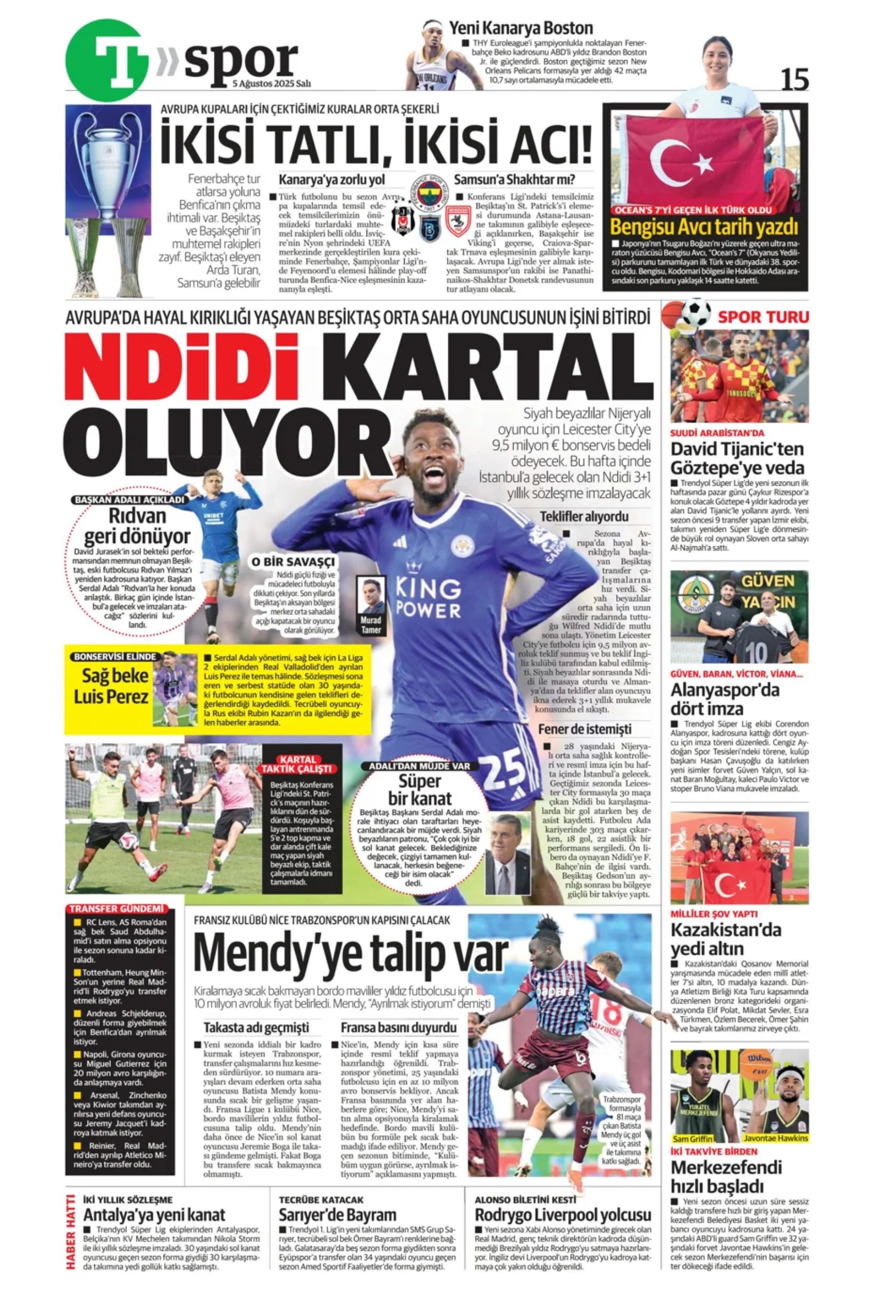 Sporda günün manşetleri: Kerem transferinde kıran kırana pazarlık sürüyor