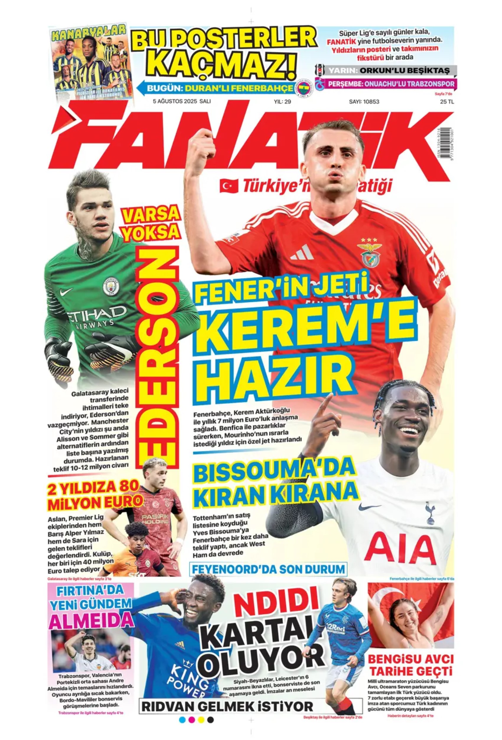 Sporda günün manşetleri: Kerem transferinde kıran kırana pazarlık sürüyor