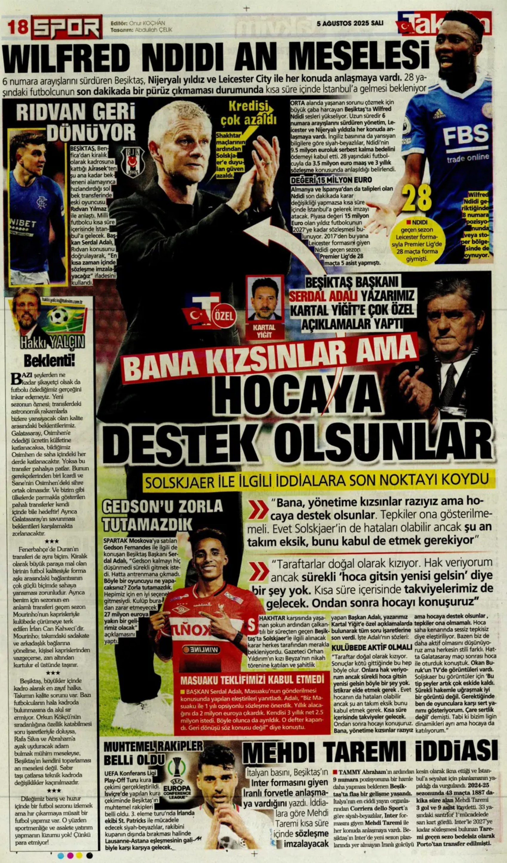 Sporda günün manşetleri: Kerem transferinde kıran kırana pazarlık sürüyor