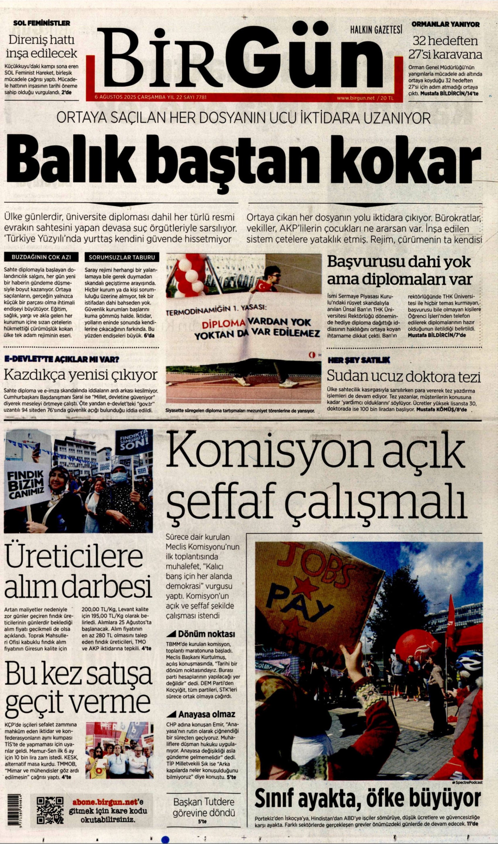 6 Ağustos 2025 gazete manşetleri: Gazeteler, açılım komisyonunun ilk toplantısını ve YAŞ kararlarını nasıl gördü?