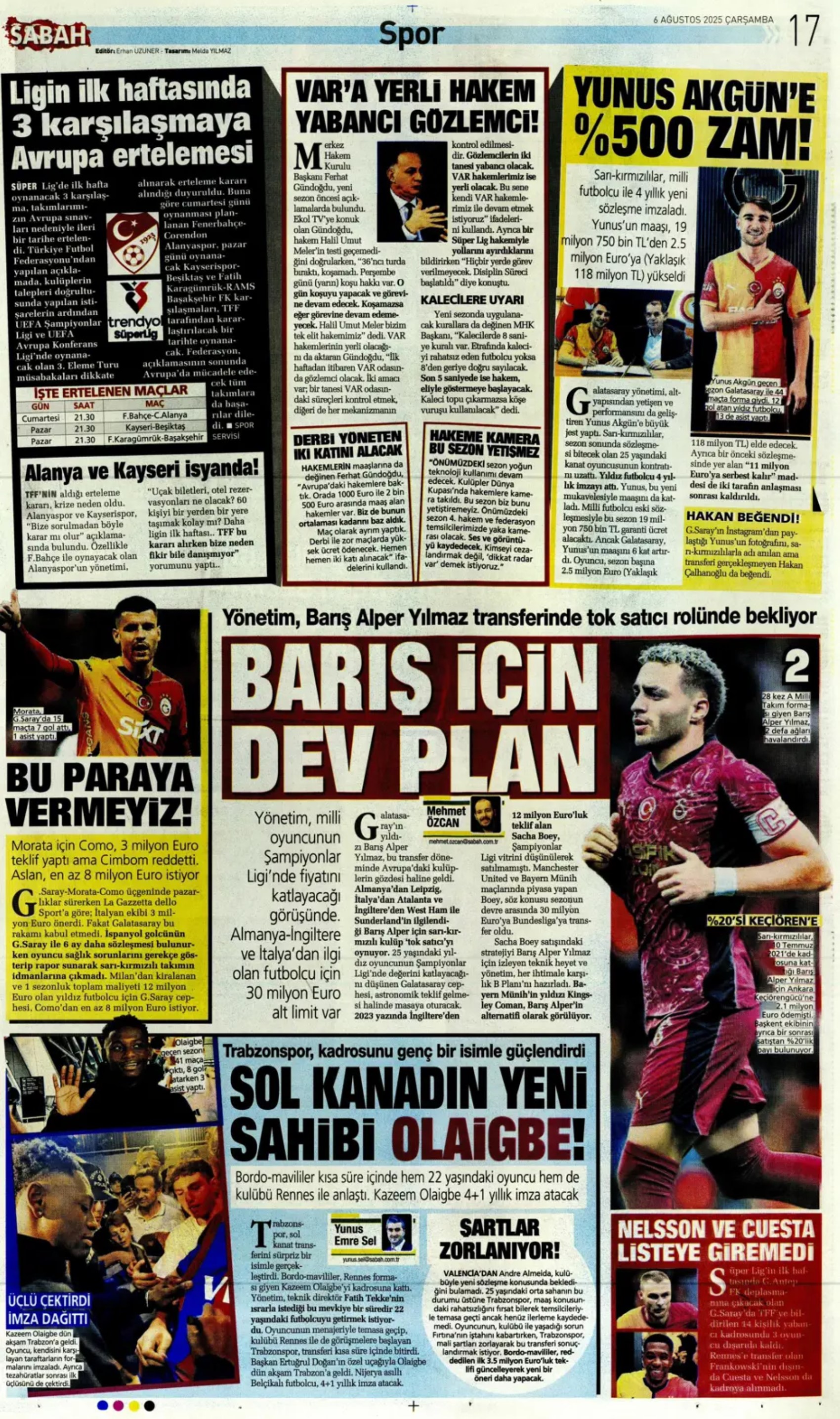 Sporda günün manşetleri... Osimhen'i geçecek transferde sıcak gelişme: İmza atıyor