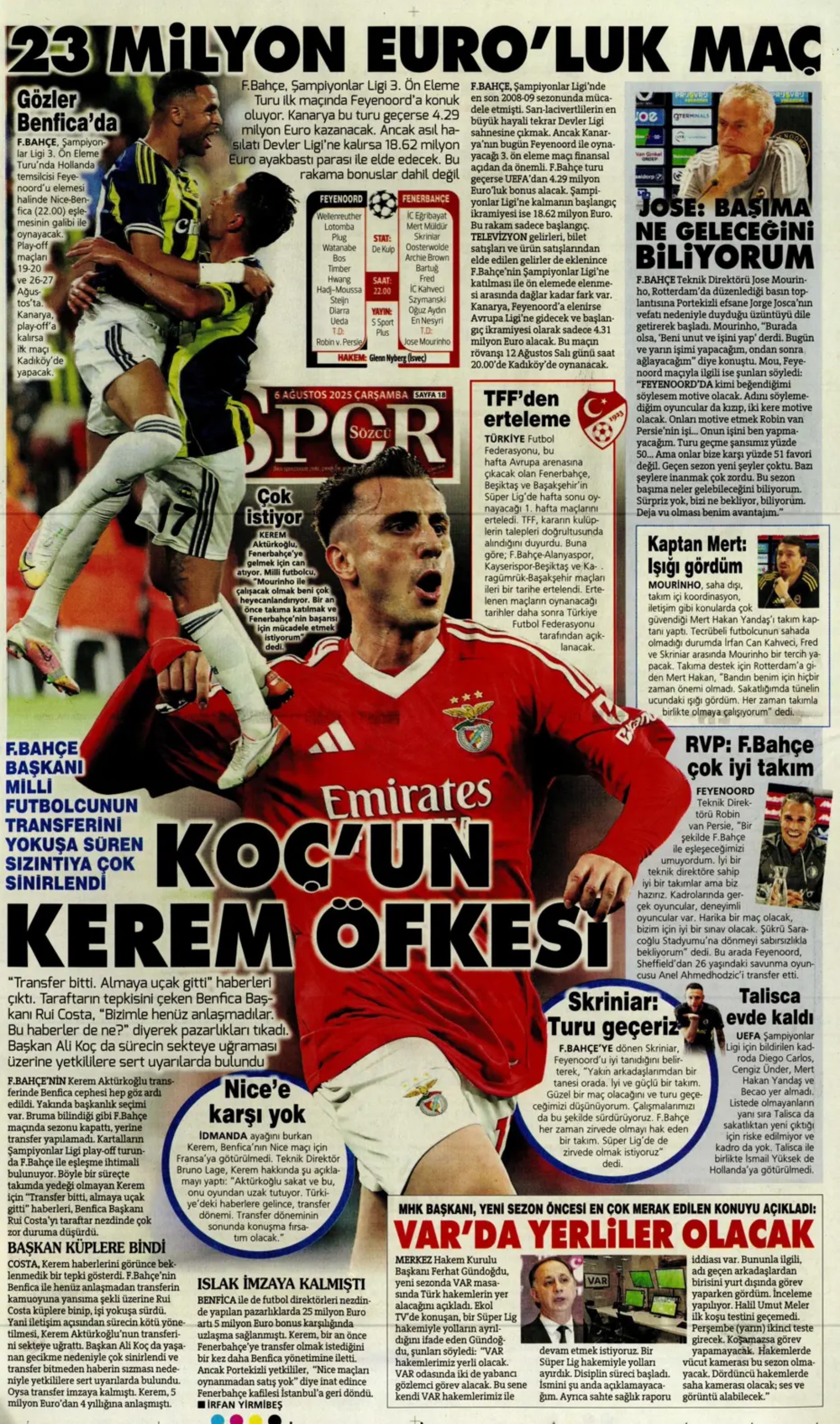 Sporda günün manşetleri... Osimhen'i geçecek transferde sıcak gelişme: İmza atıyor