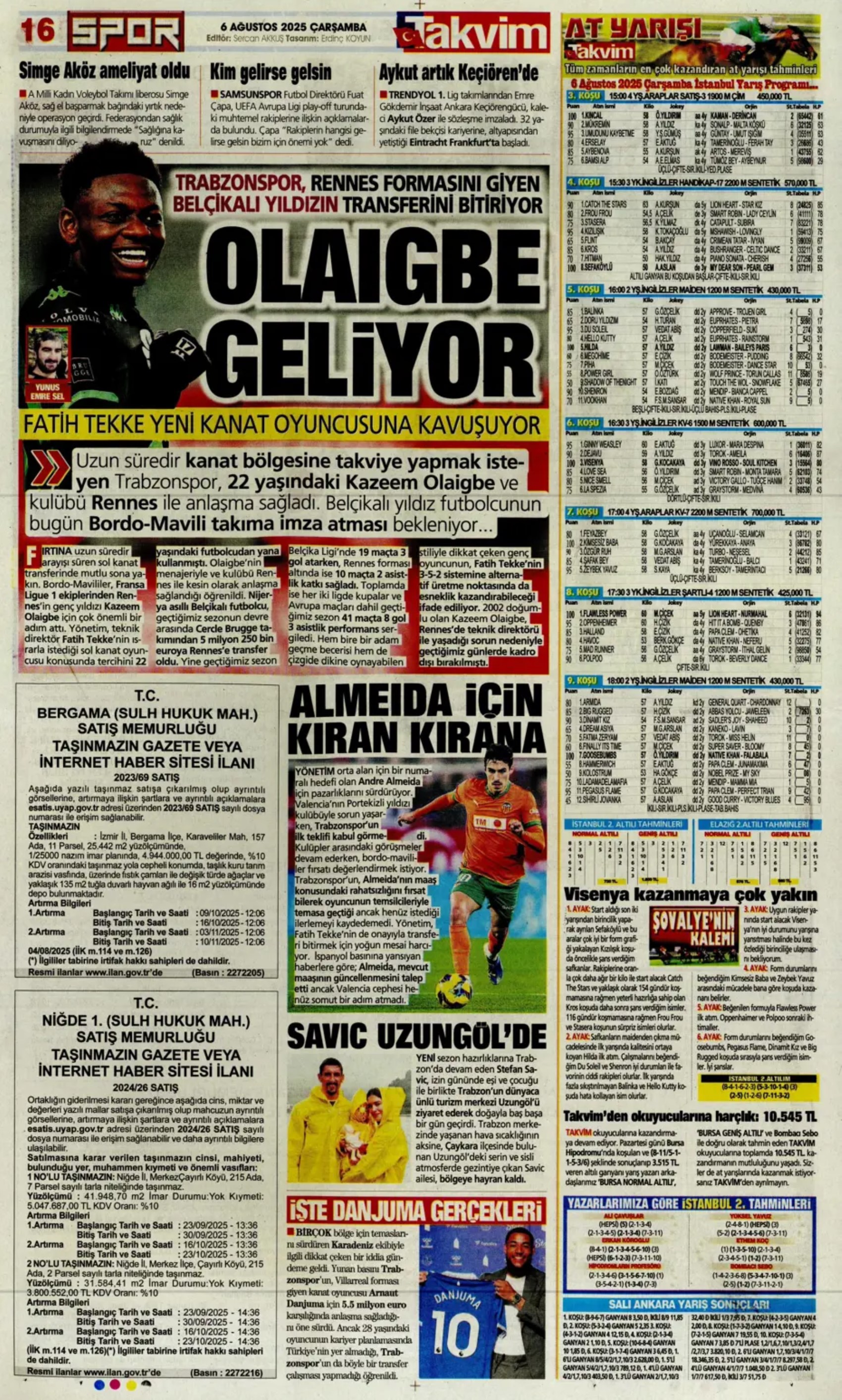 Sporda günün manşetleri... Osimhen'i geçecek transferde sıcak gelişme: İmza atıyor