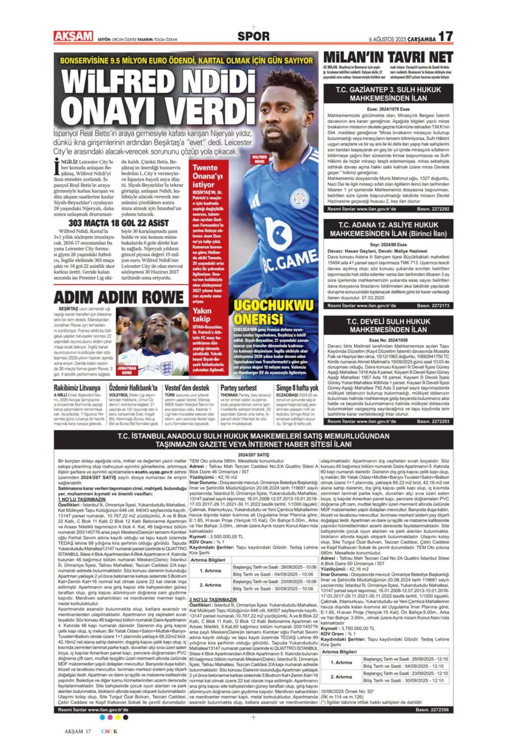 Sporda günün manşetleri... Osimhen'i geçecek transferde sıcak gelişme: İmza atıyor