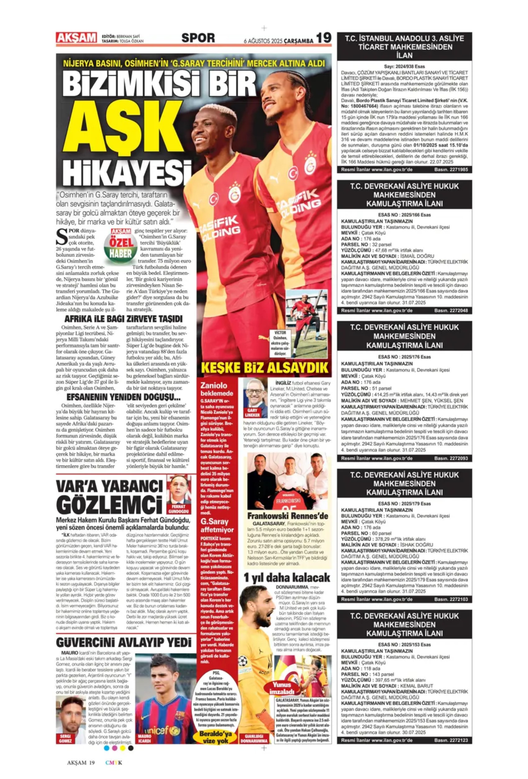Sporda günün manşetleri... Osimhen'i geçecek transferde sıcak gelişme: İmza atıyor