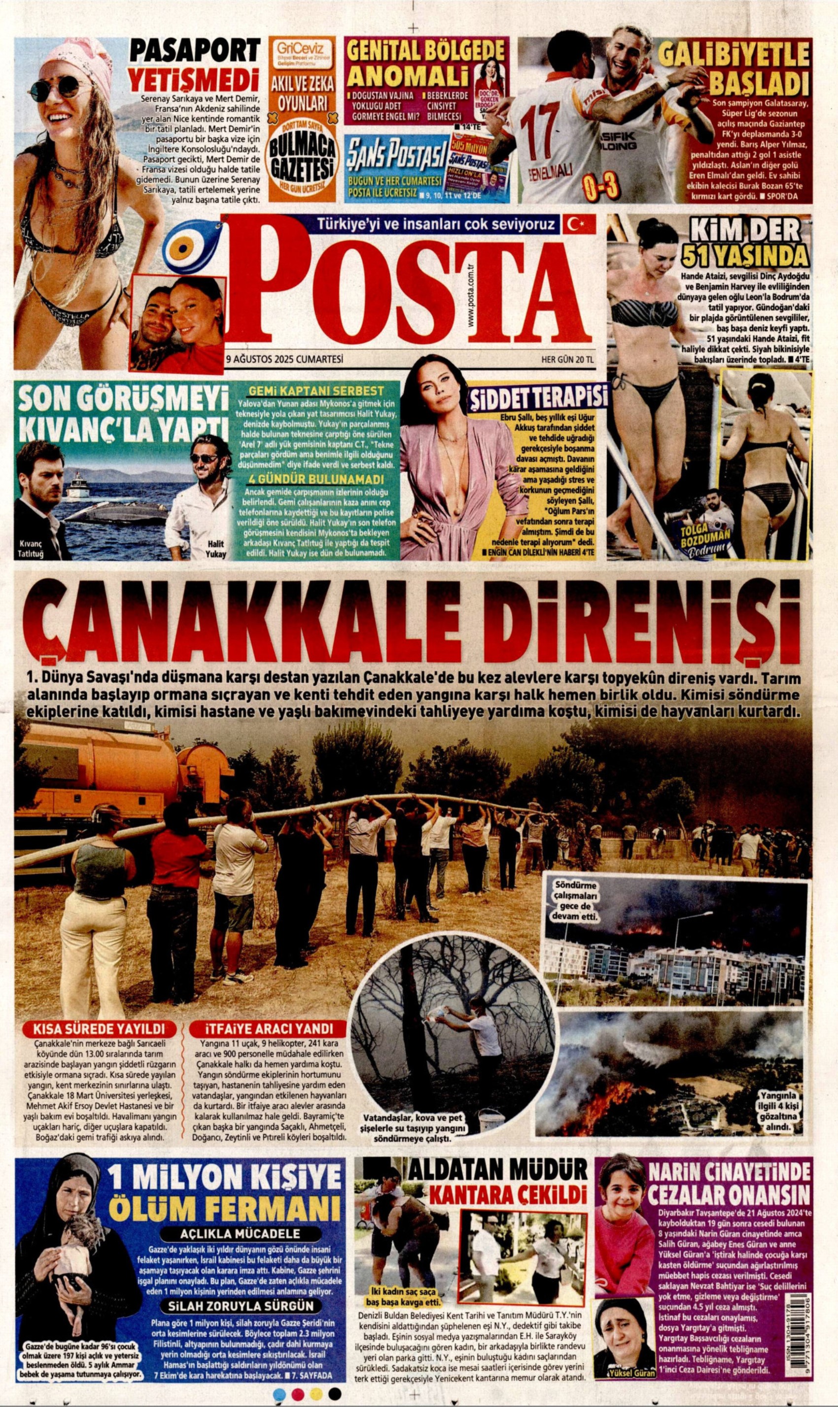 9 Ağustos 2025 gazete manşetleri: Gazeteler açılım komisyonunun 'gizlilik' kararını nasıl gördü?