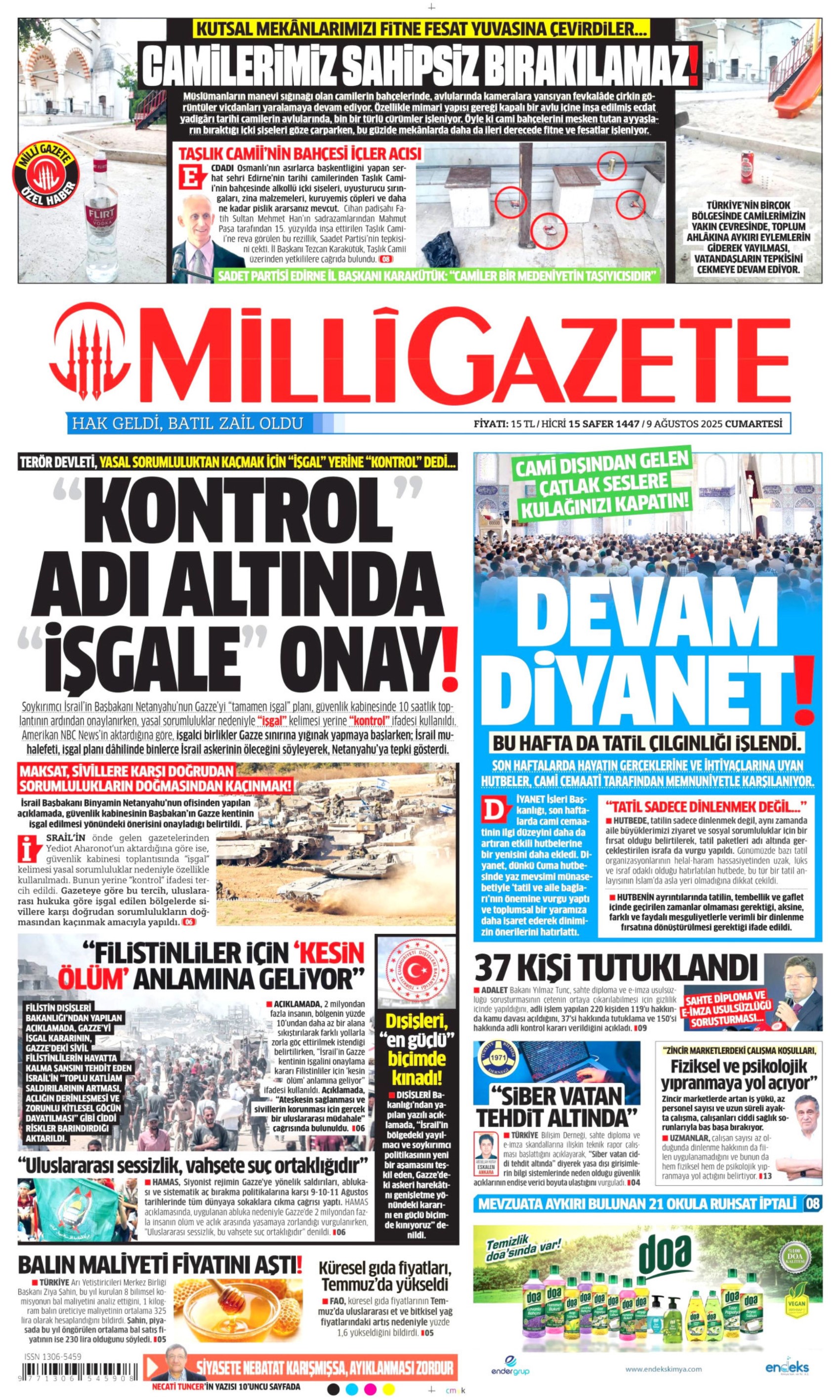 9 Ağustos 2025 gazete manşetleri: Gazeteler açılım komisyonunun 'gizlilik' kararını nasıl gördü?