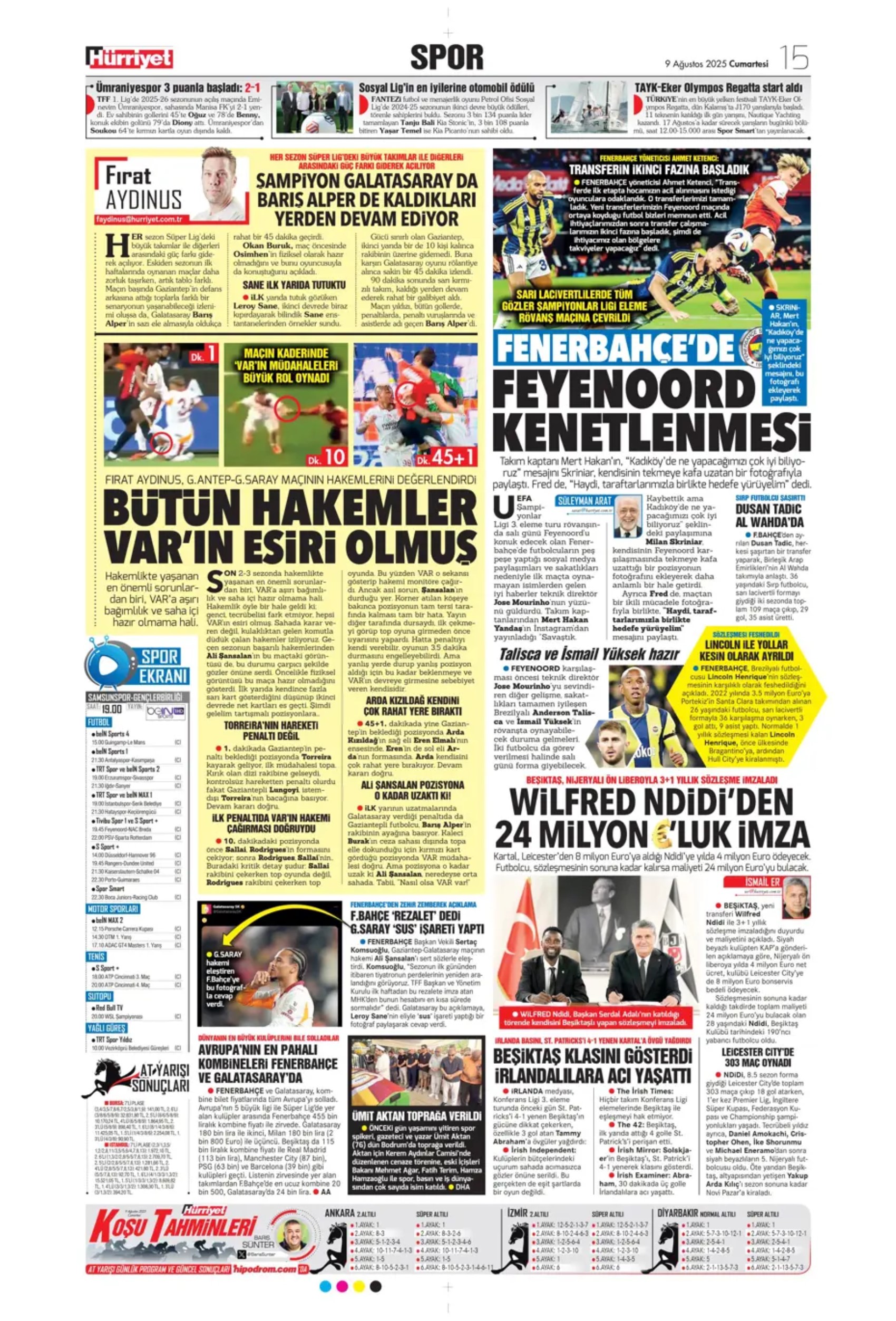 Sporda günün manşetleri: Kerem tamam sıra Asensio'da
