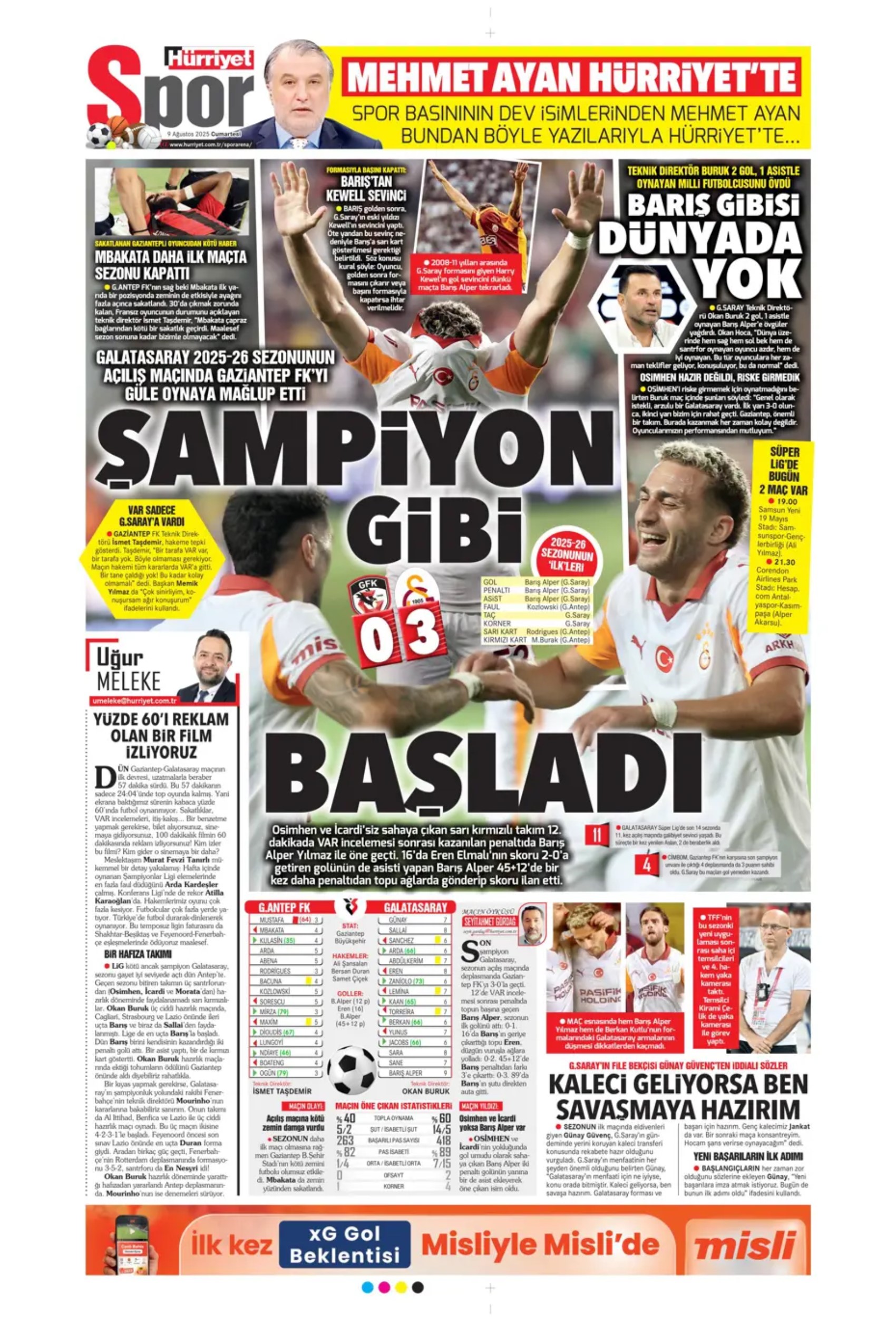 Sporda günün manşetleri: Kerem tamam sıra Asensio'da