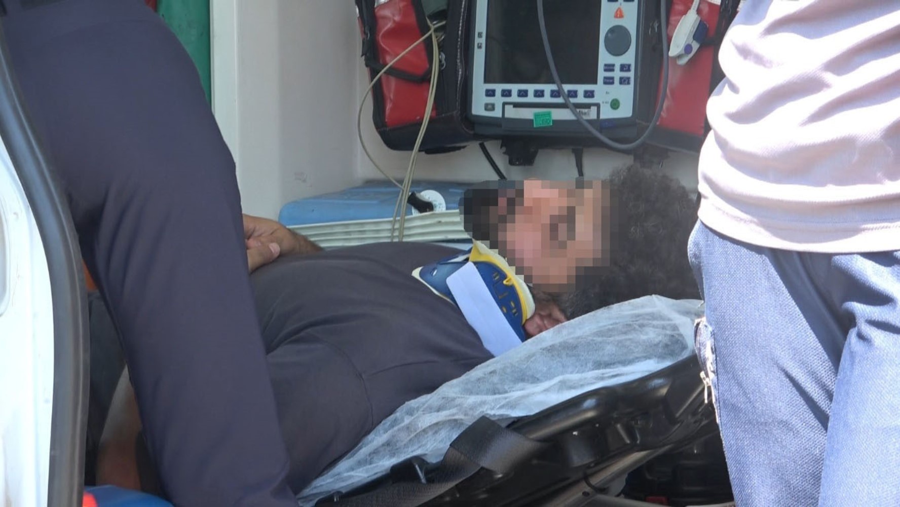 Polis memurlarının yaralandığı feci kazanın görüntüleri ortaya çıktı: Araç hurdaya döndü
