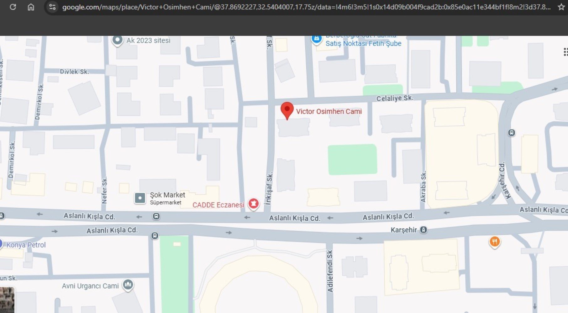 Victor Osimhen Camii, Konya'da tartışma konusu oldu: Cemaat düzeltilmesini istiyor