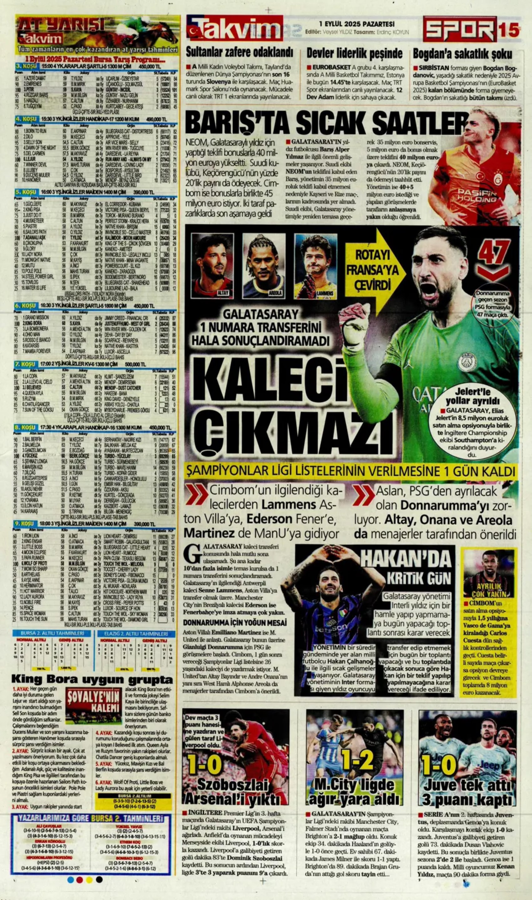 Sporda günün manşetleri: Fenerbahçe'de imza şov! Sırada orta saha var