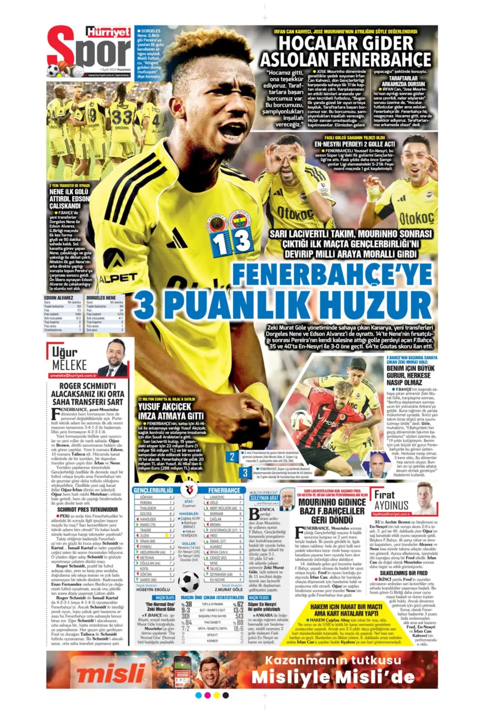 Sporda günün manşetleri: Fenerbahçe'de imza şov! Sırada orta saha var