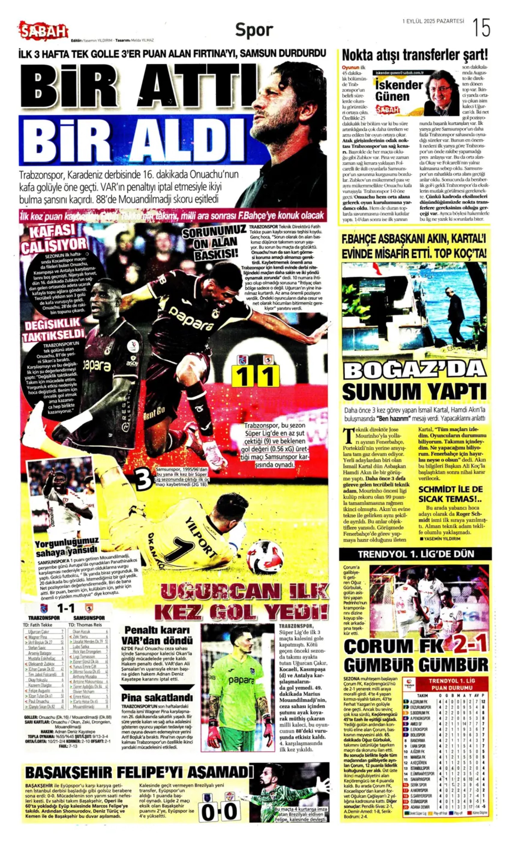 Sporda günün manşetleri: Fenerbahçe'de imza şov! Sırada orta saha var
