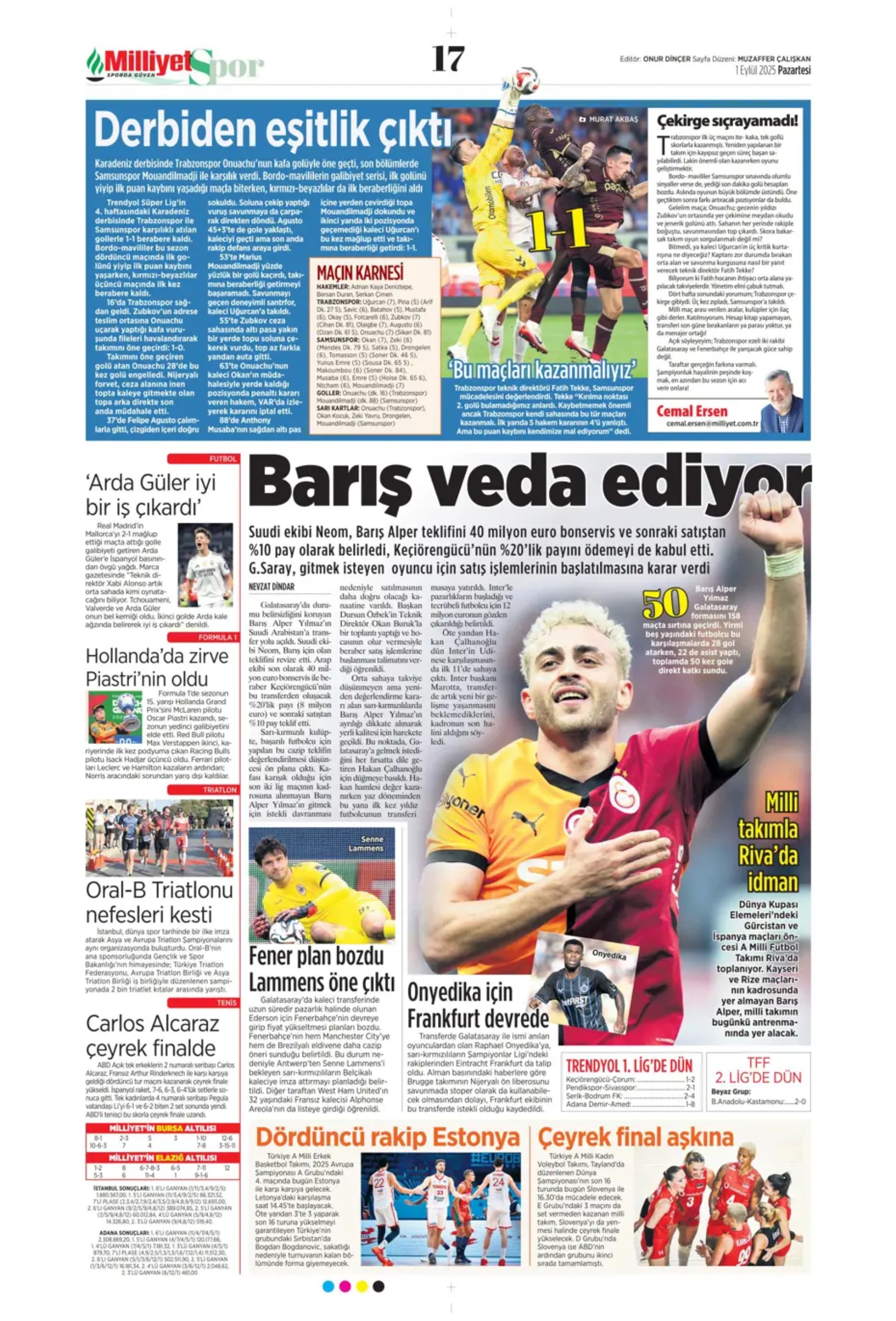 Sporda günün manşetleri: Fenerbahçe'de imza şov! Sırada orta saha var