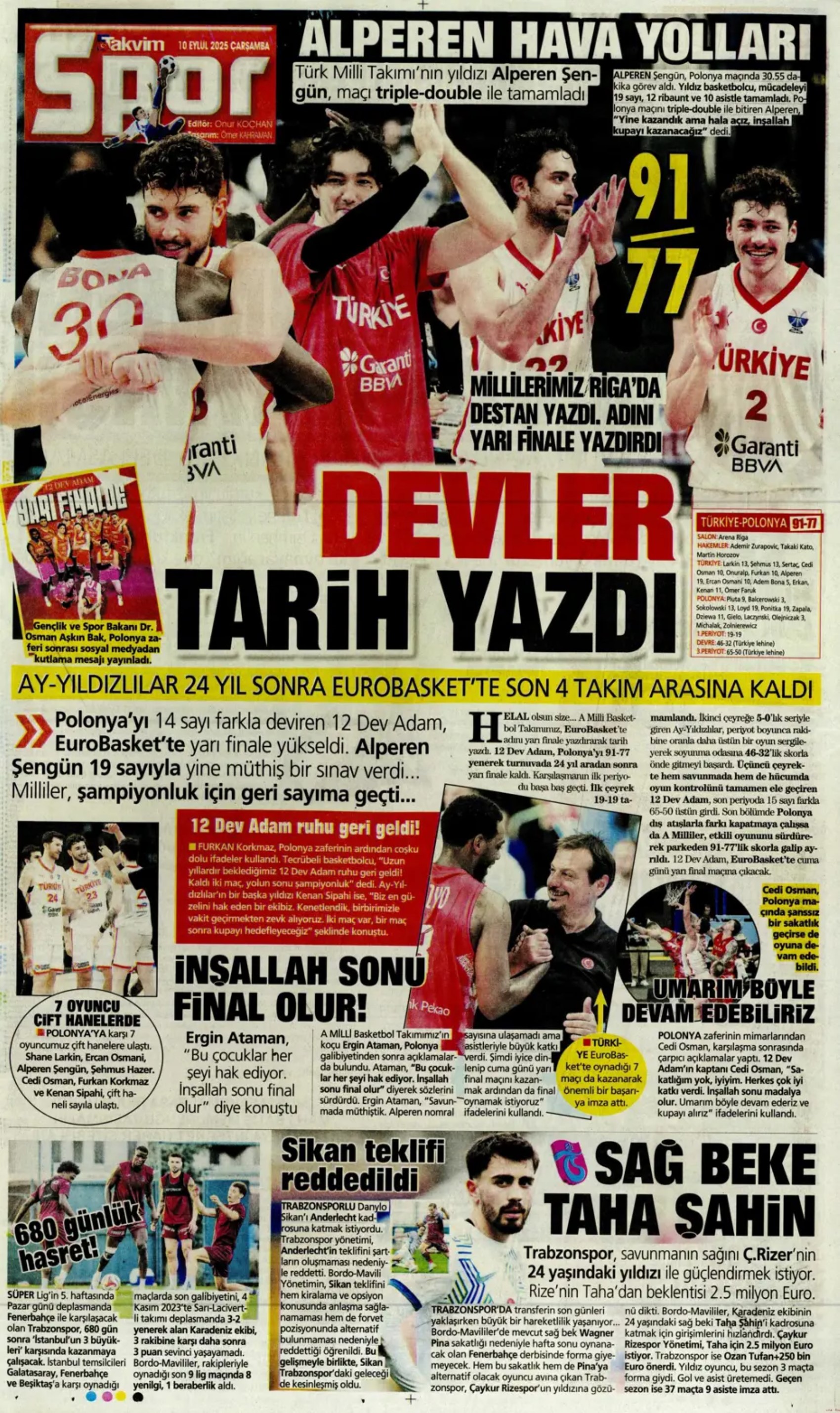 Sporda günün manşetleri... Fenerbahçe'de Tedesco dönemi! İlk transferini duyurdular