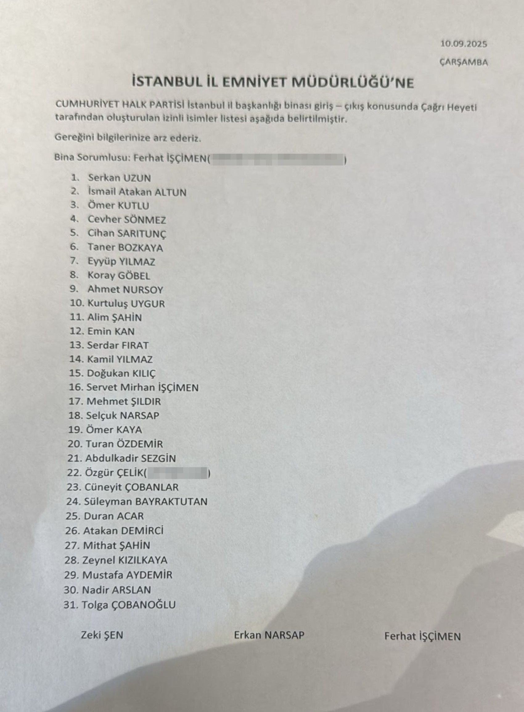 Son Dakika: Gürsel Tekin'in 32 kişilik listesi ortaya çıktı! İşte binaya giriş izni verilen isimler..