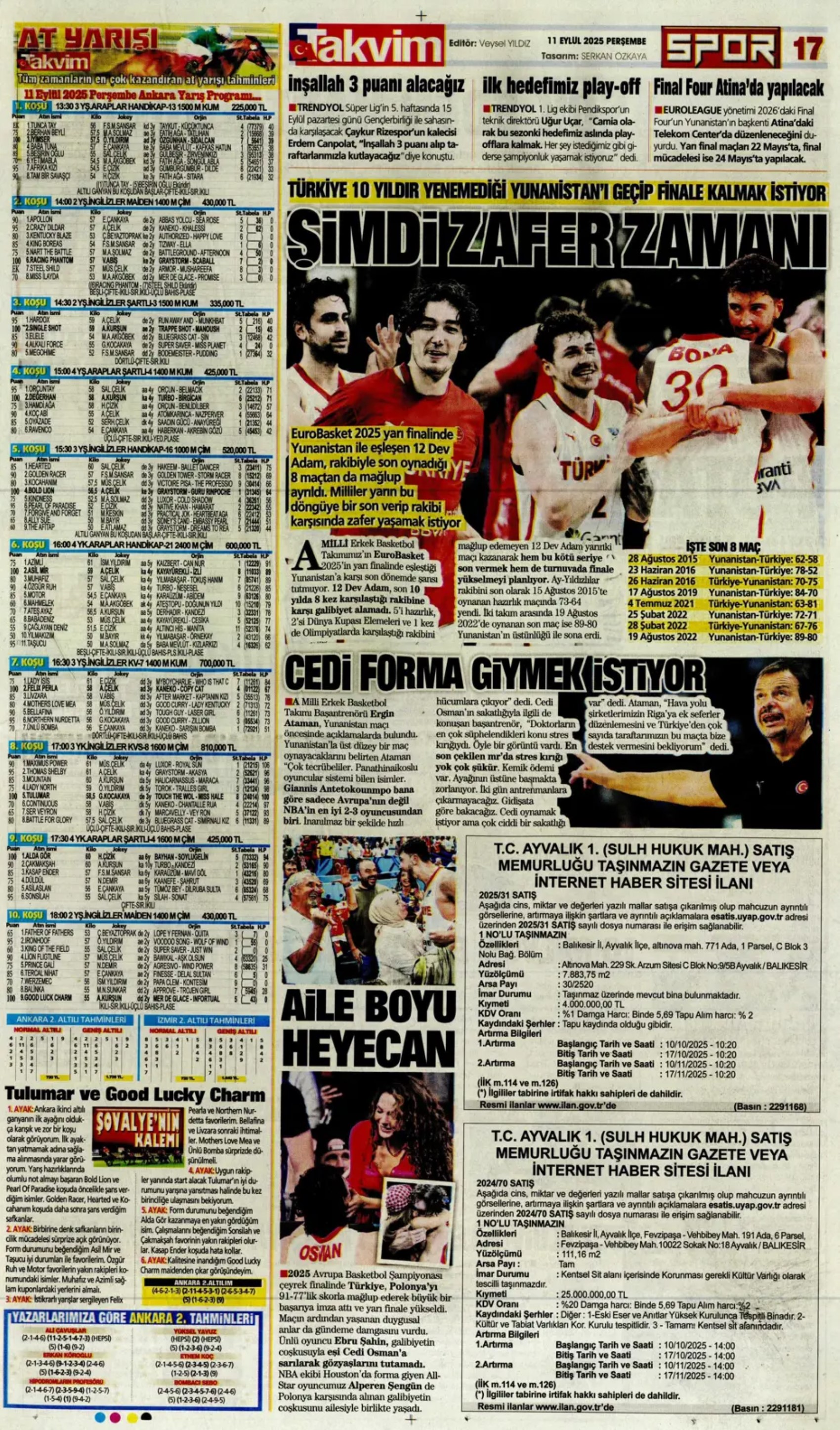 Sporda günün manşetleri... Üçlüden kaçış yok, Rota yeniden Werner'e döndü