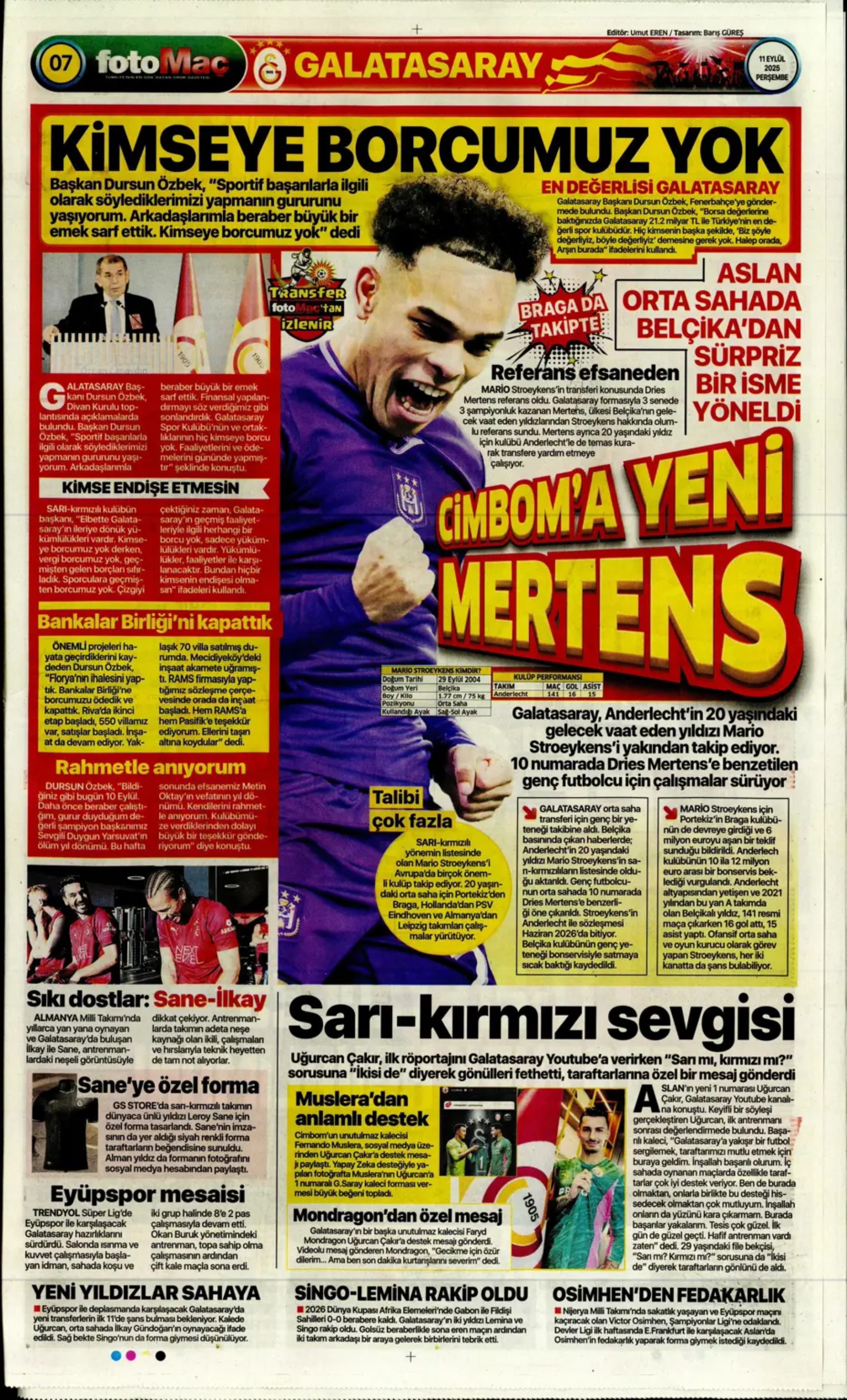Sporda günün manşetleri... Üçlüden kaçış yok, Rota yeniden Werner'e döndü