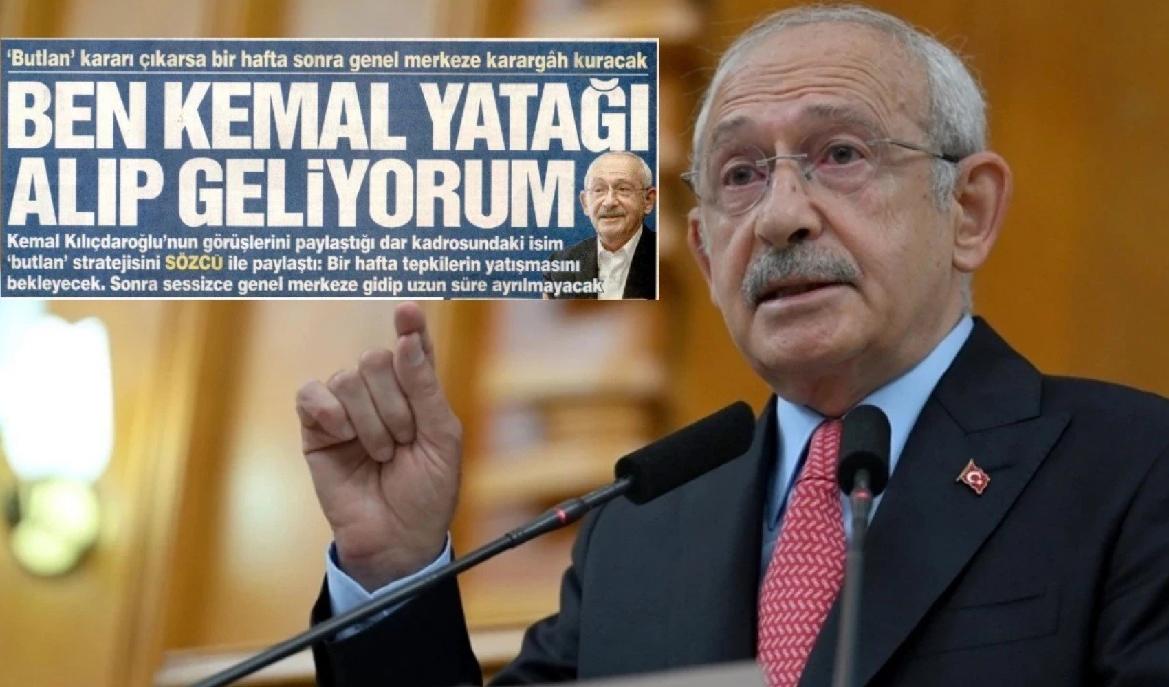 Kemal Kılıçdaroğlu'ndan o manşete tepki: Genel Merkeze yatak götürecek haberine yanıt verdi