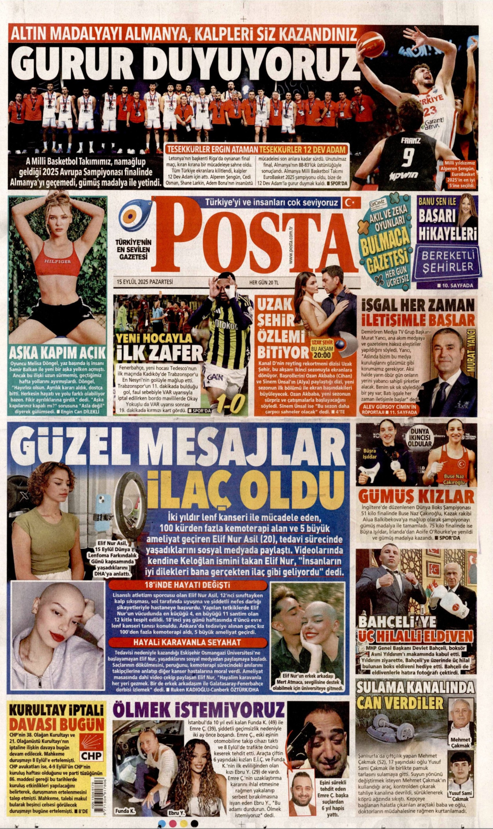 CHP'de kritik gün: Gazeteler kurultay davasını nasıl gördü? (15 Eylül 2025 gazete manşetleri)