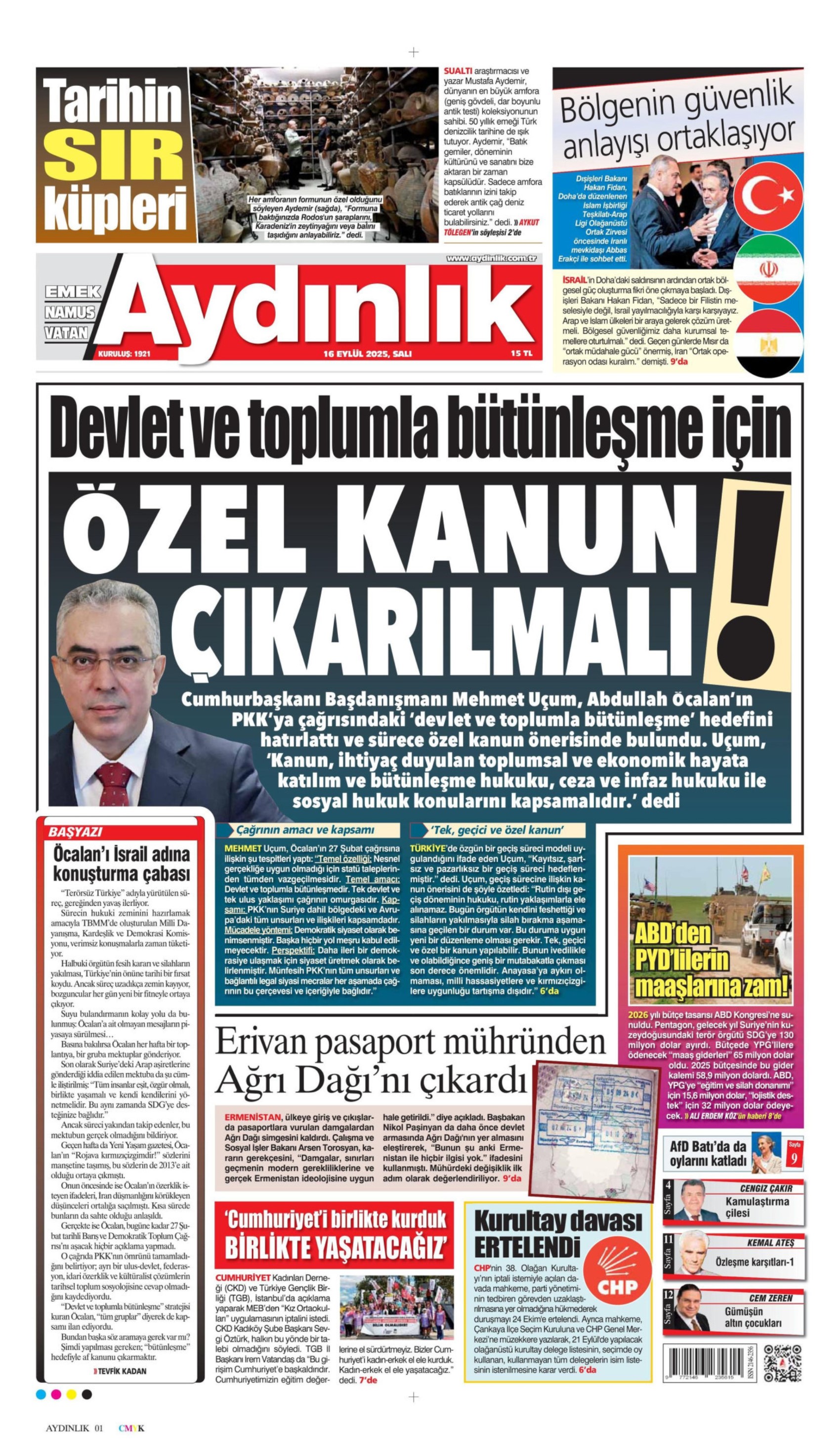 Gazeteler, CHP'nin kurultay davasındaki erteleme kararını nasıl gördü? (16 Eylül 2025 gazete manşetleri)