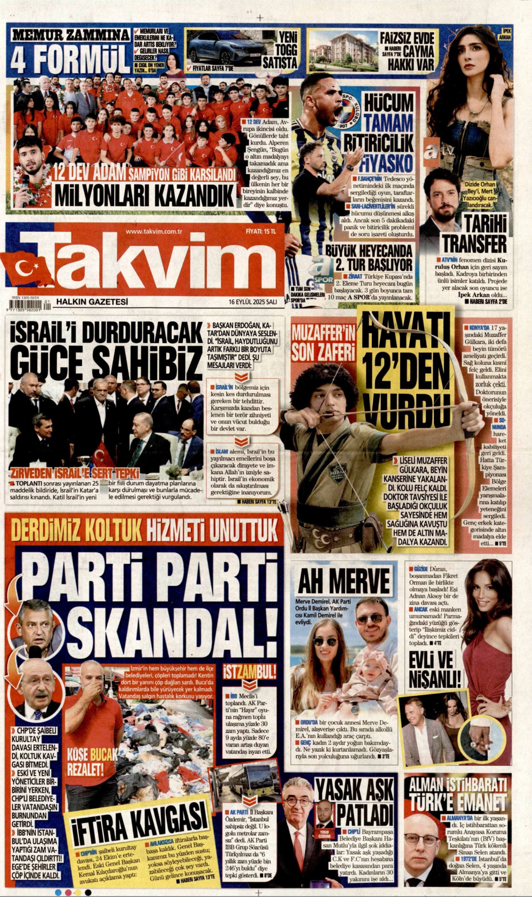 Gazeteler, CHP'nin kurultay davasındaki erteleme kararını nasıl gördü? (16 Eylül 2025 gazete manşetleri)