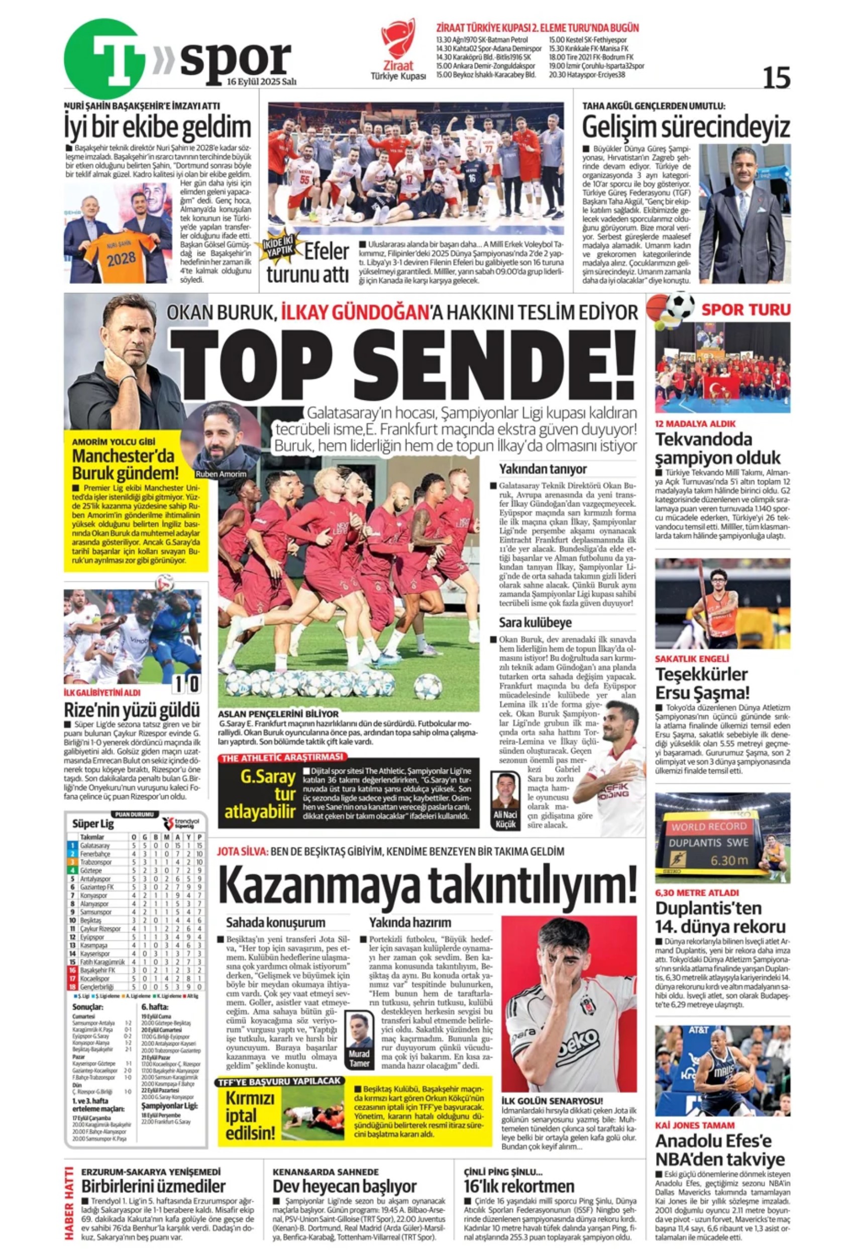 Sporda günün manşetleri: Ortalık toz duman!
