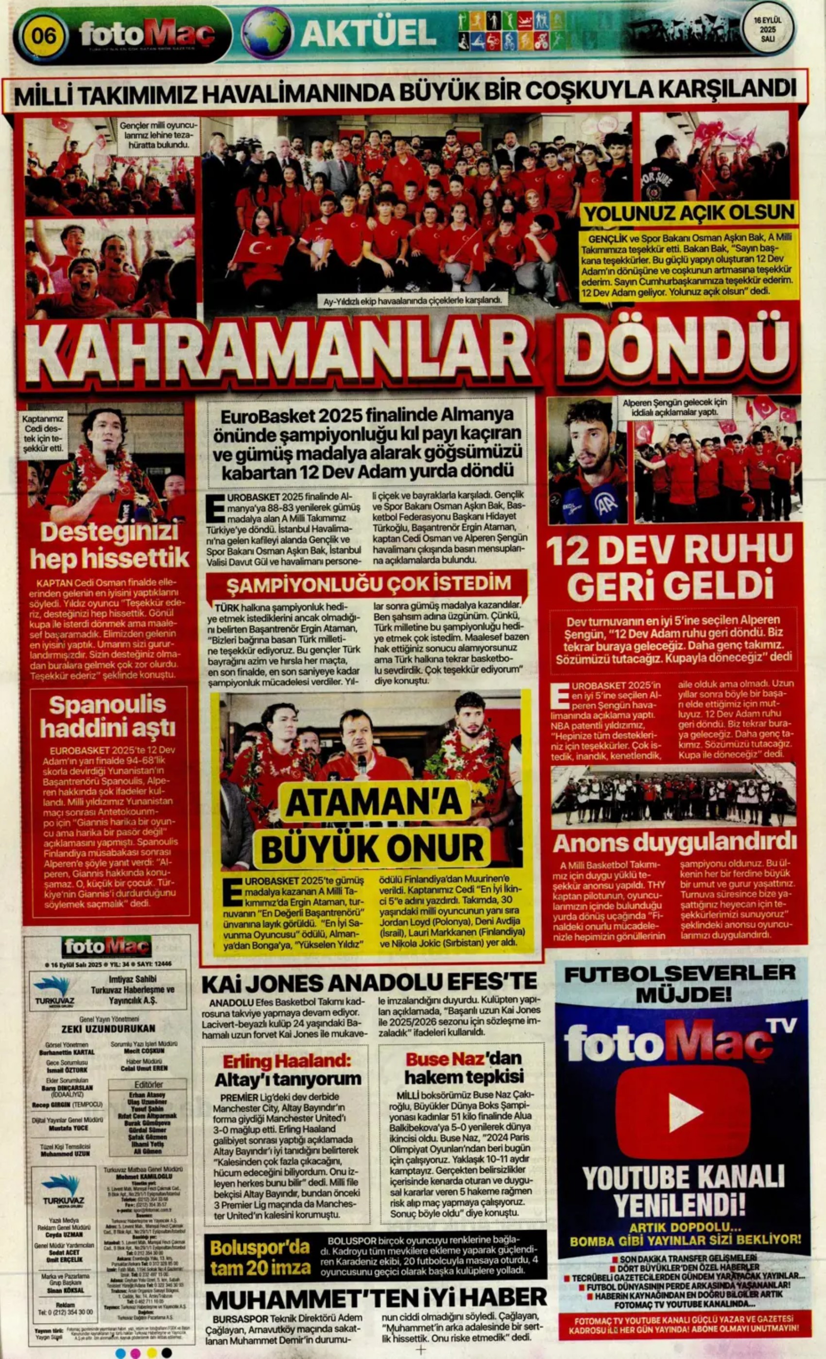 Sporda günün manşetleri: Ortalık toz duman!