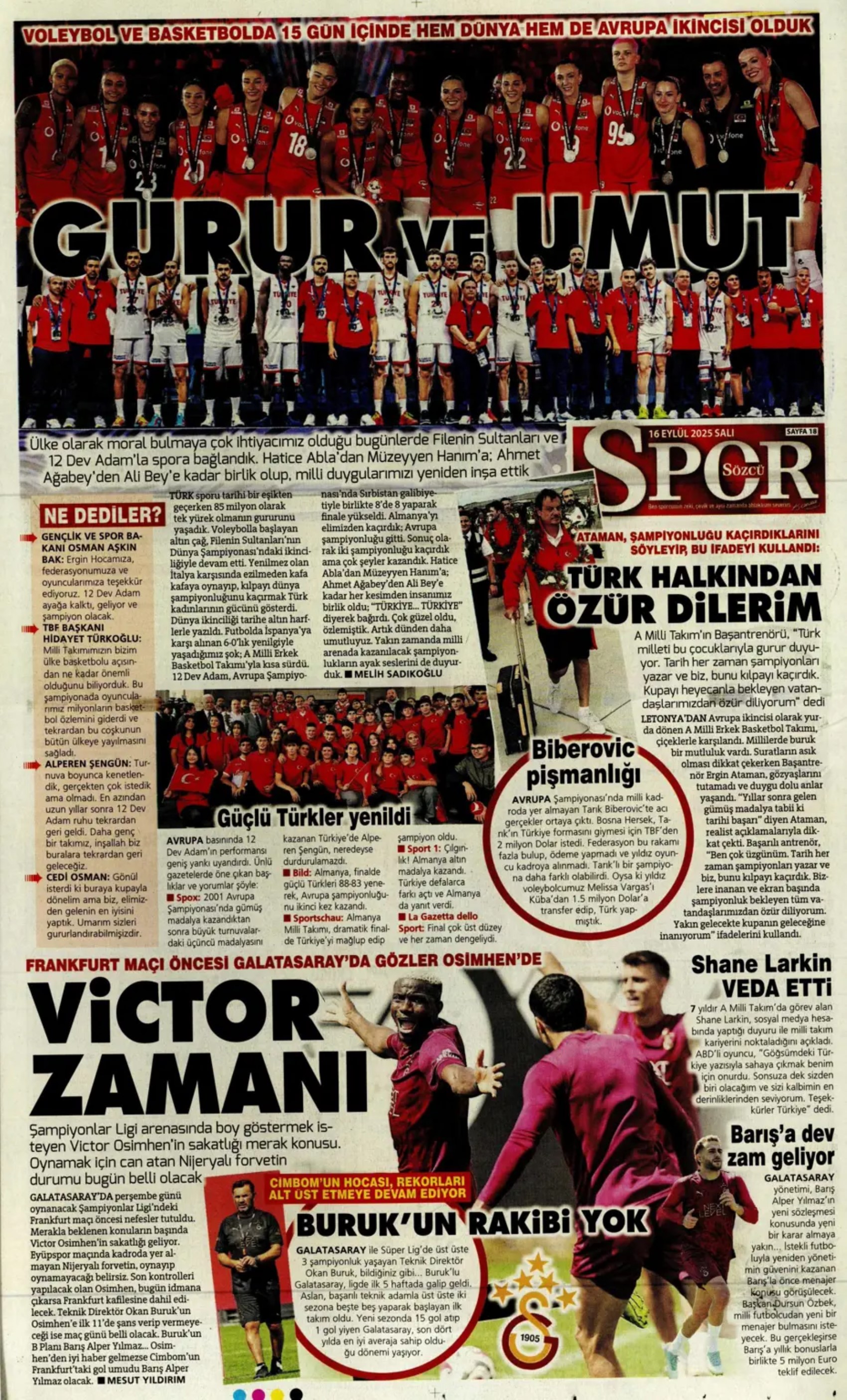 Sporda günün manşetleri: Ortalık toz duman!