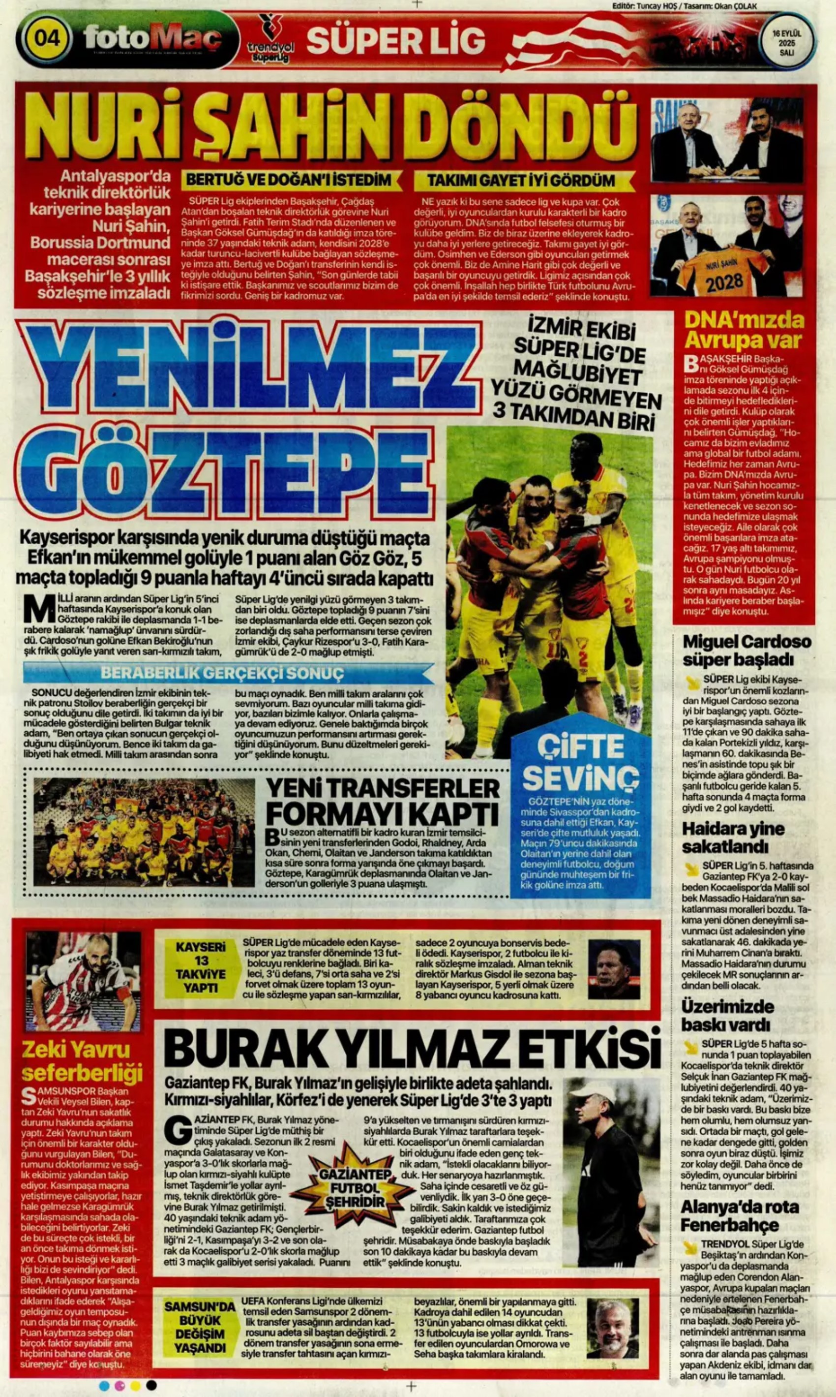 Sporda günün manşetleri: Ortalık toz duman!