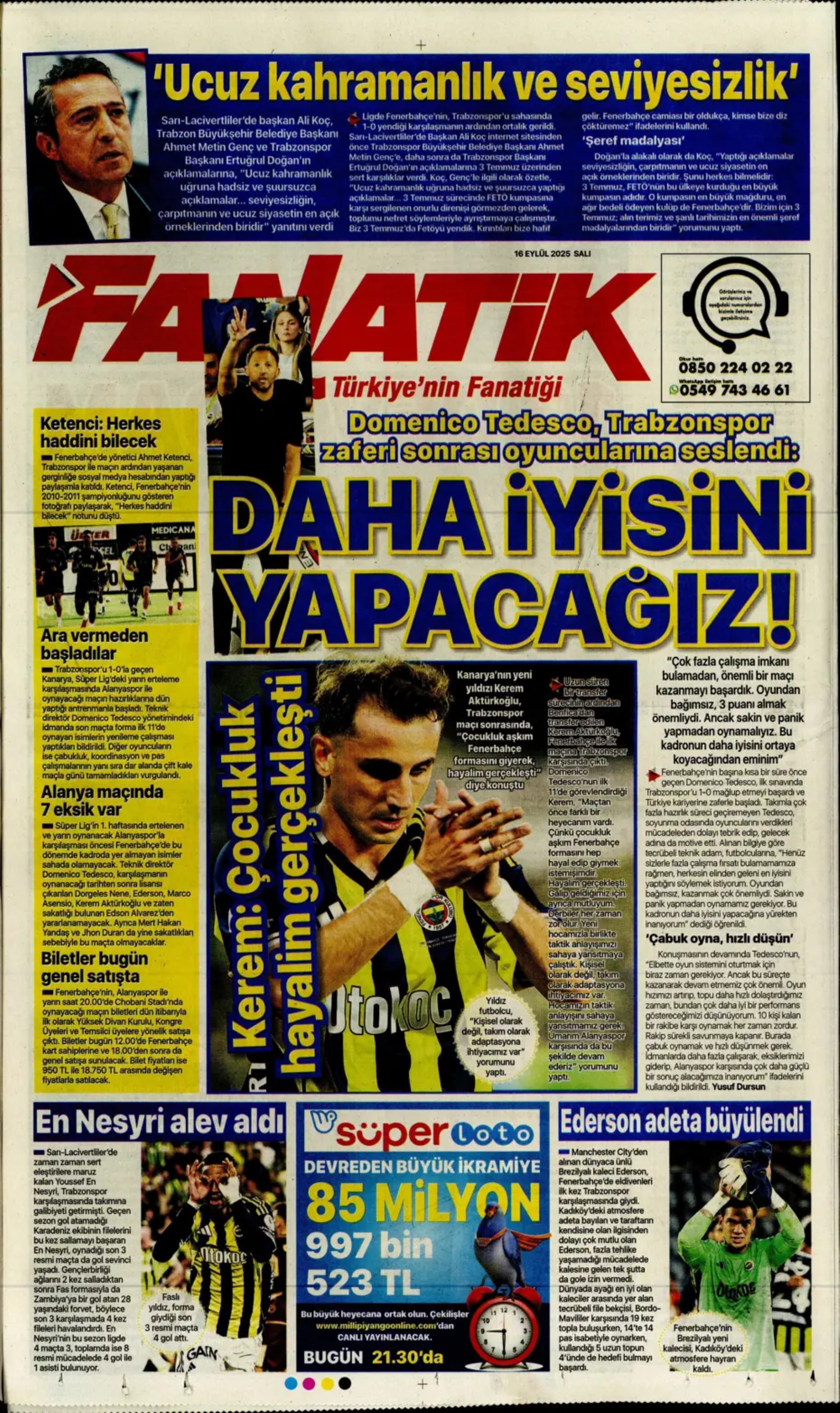 Sporda günün manşetleri: Ortalık toz duman!