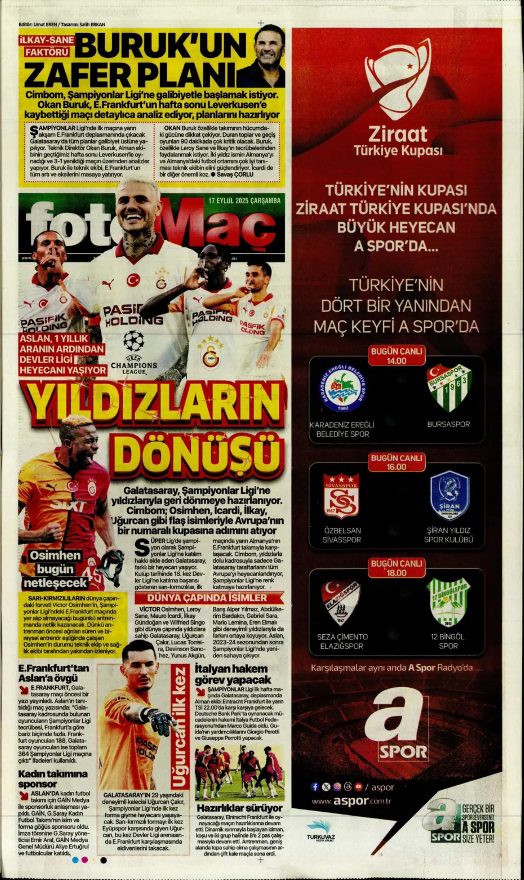 Sporda günün manşetleri... Fenerbahçe'de başkanlık seçimi heyecanı! Aday sayısı düştü